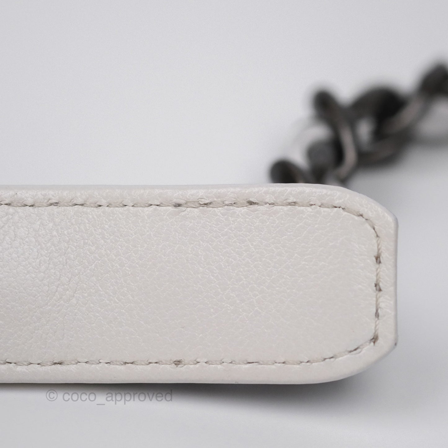 Chanel 19 Small White Mixed Hardware