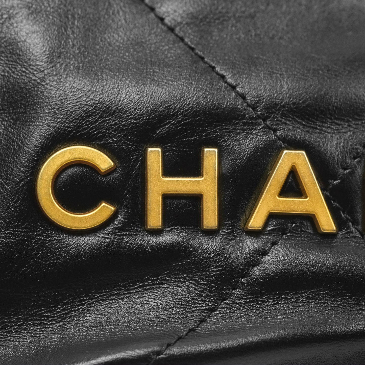 Chanel 22 Mini Bag Black Shiny Crumpled Calfskin