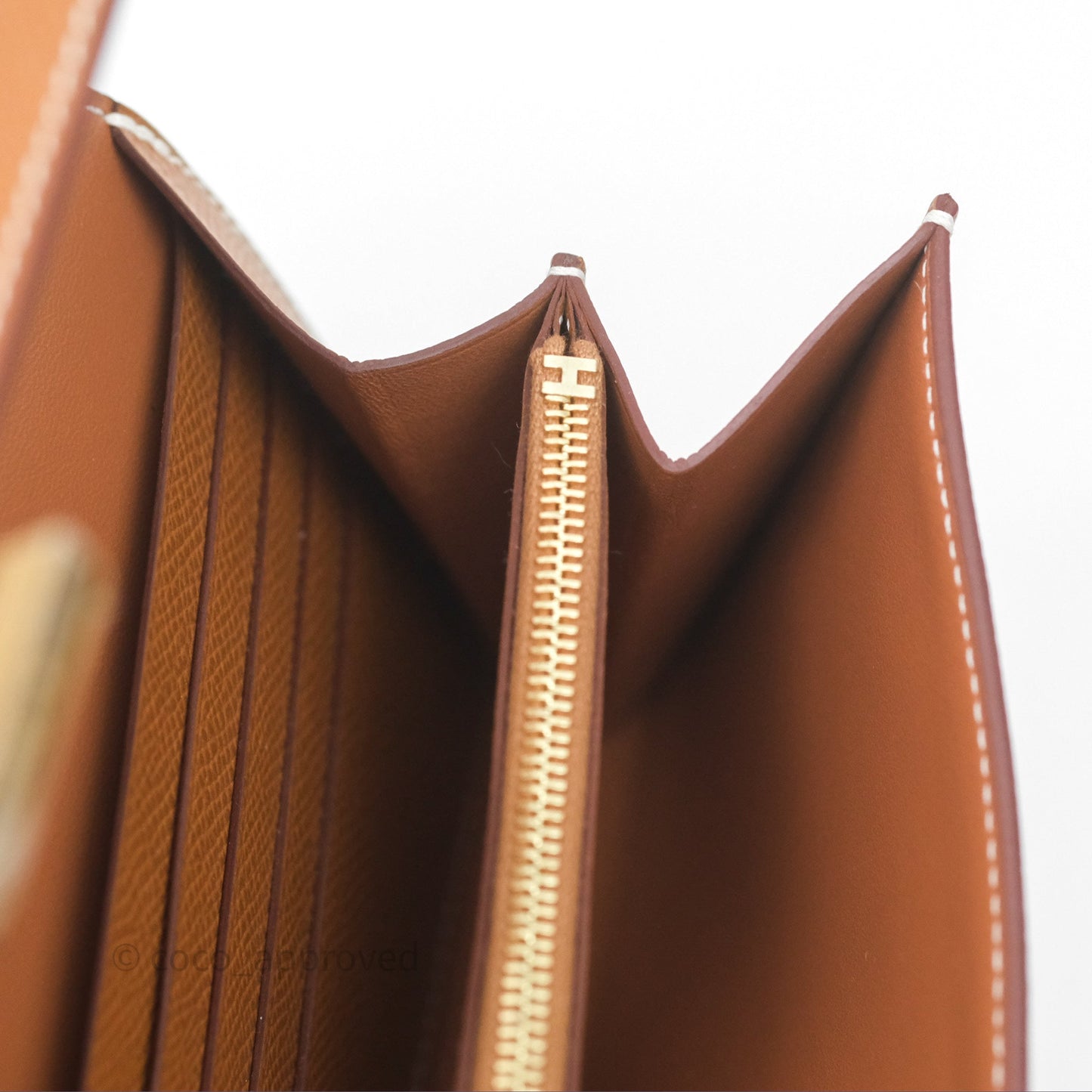 Hermès Constance Long To Go Wallet Gold Epsom Gold Hardware