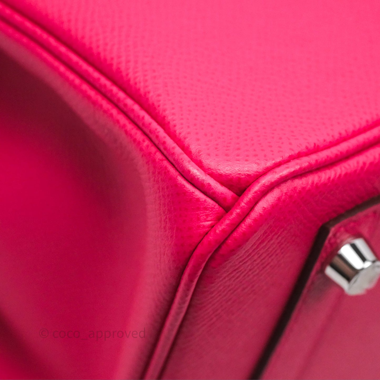 Hermès Birkin 30 Framboise 90 Epsom Palladium Hardware