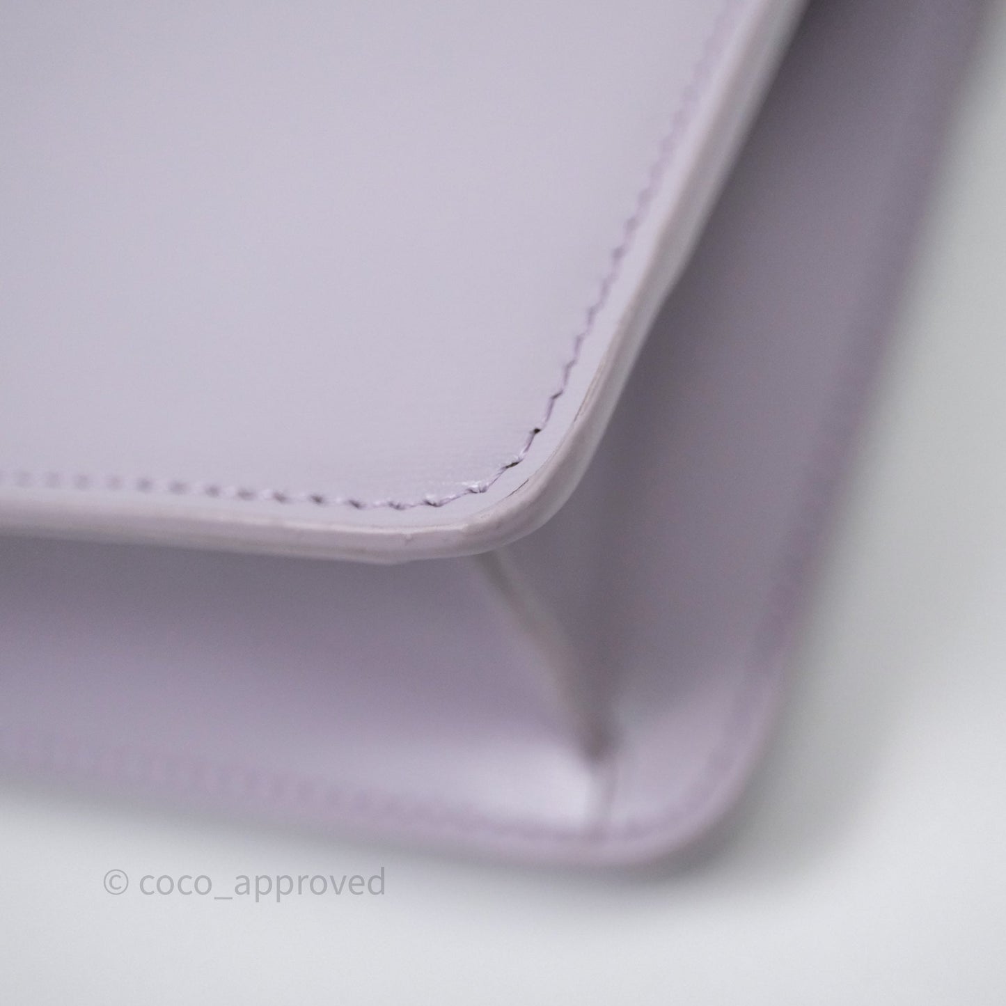 Celine Margo Wallet On Chain in Purple lavender Shiny Calfskin