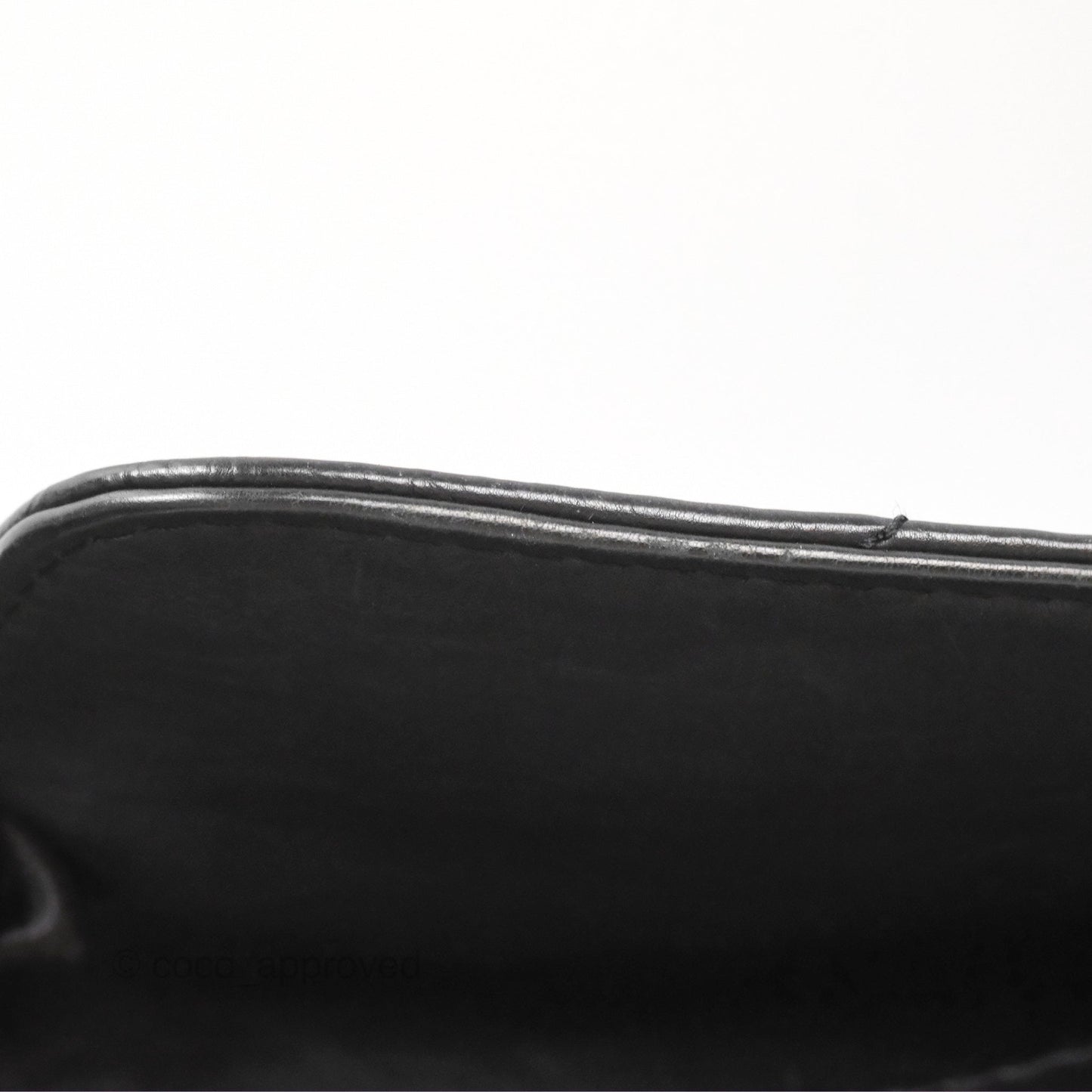 Chanel Large Hamptons Shopping Tote Black Washed Calfskin
