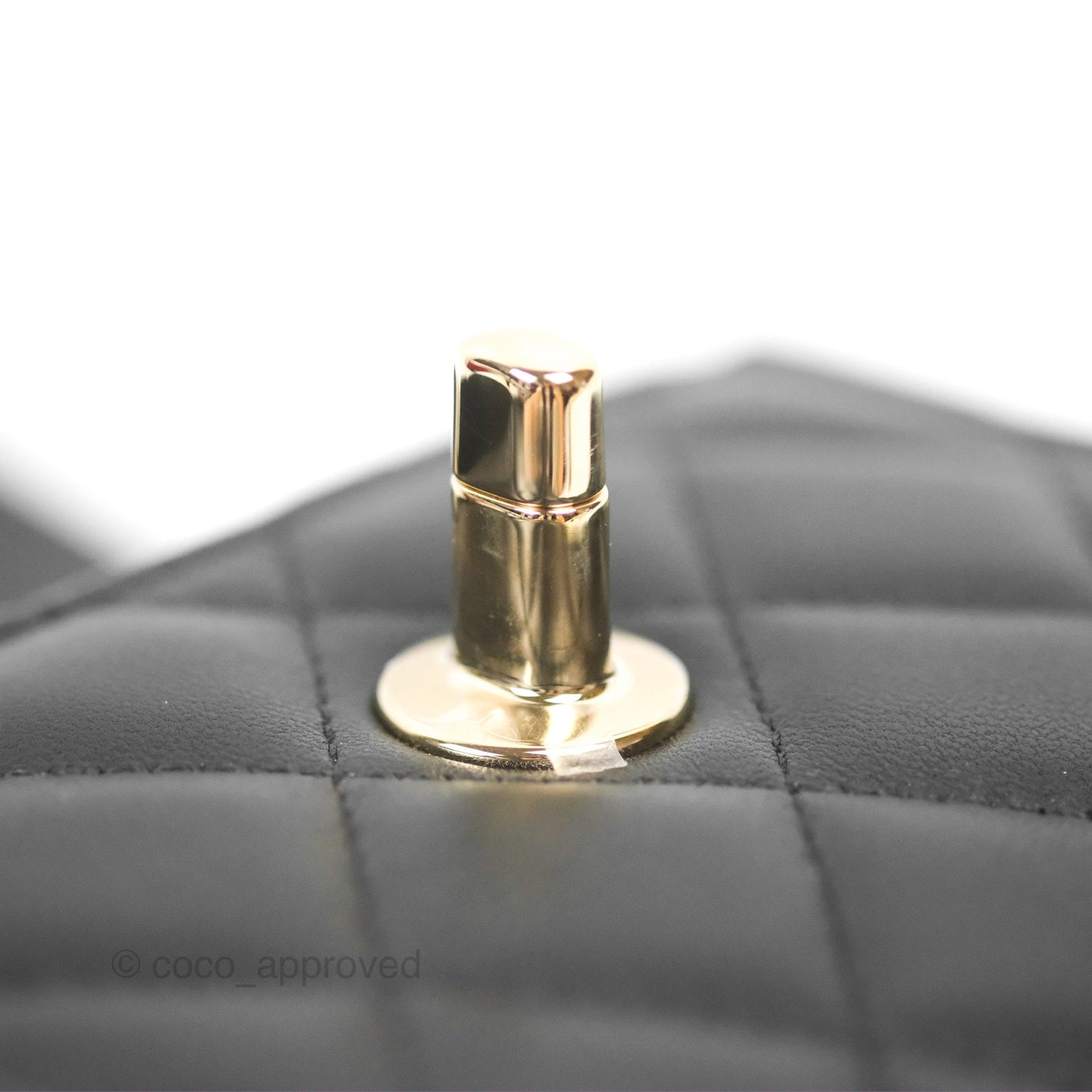 Chanel Mini Quilted Clutch With Chain Black Lambskin Gold Hardware