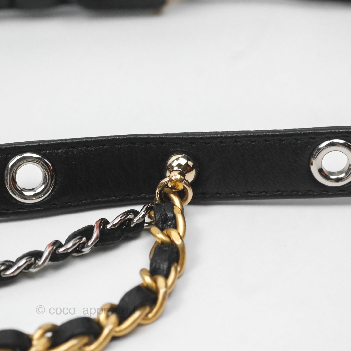 Chanel Vanity With Chain Black Goatskin Mixed Hardware