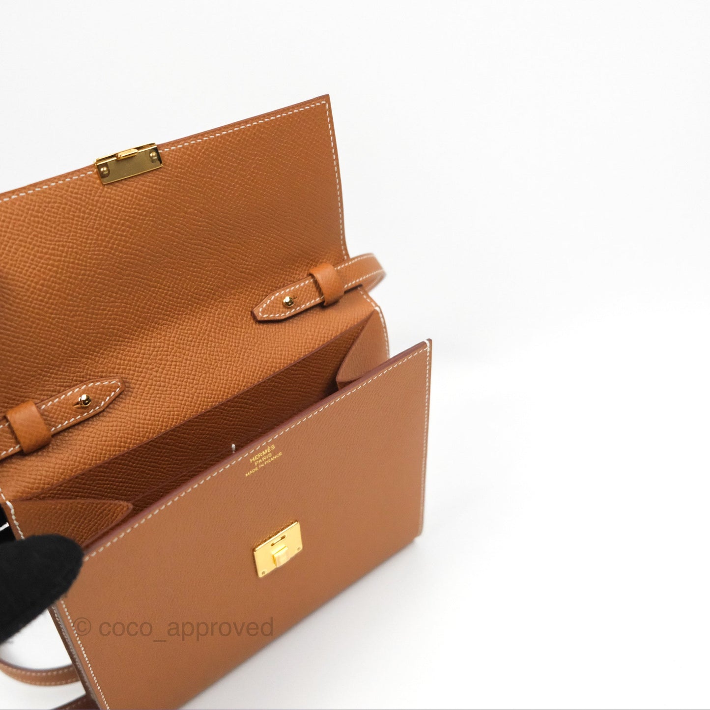 Hermès Clic 16 Wallet On Chain Gold Epsom Gold Hardware
