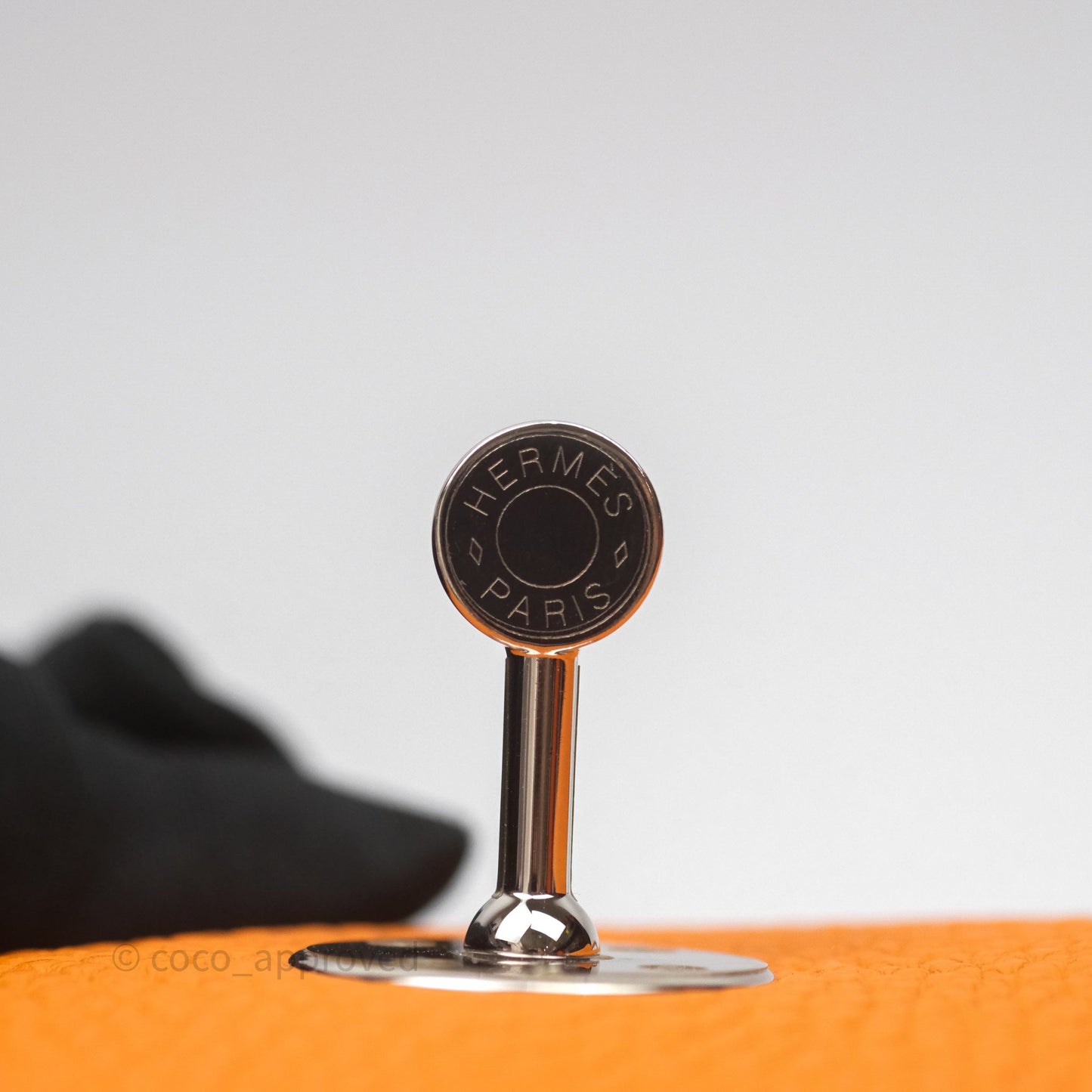 Hermès Lindy 30 Abricot I9 Clemence Palladium Hardware