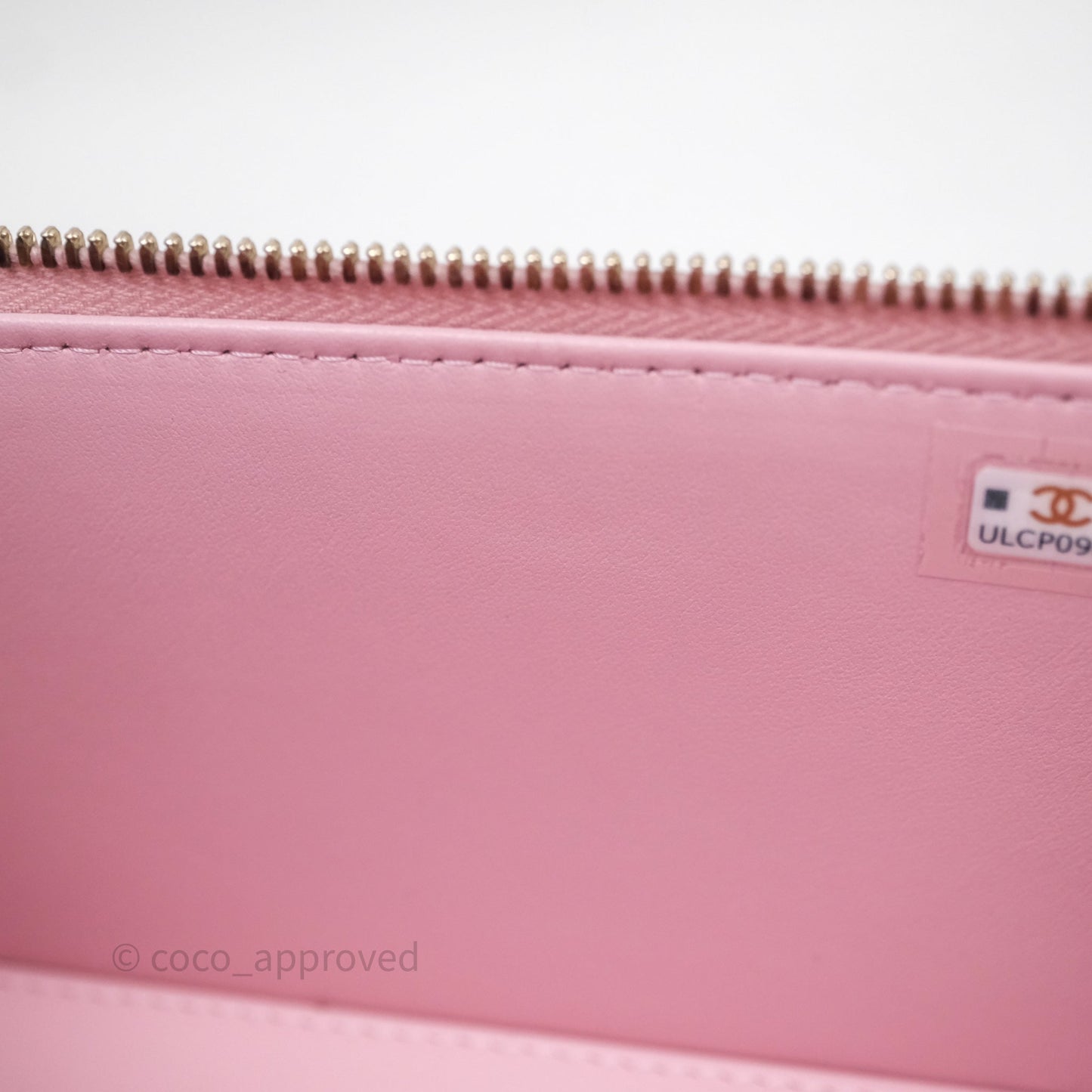 Chanel Vanity with Multicolor Resin Chain Pink Lambskin Aged Gold Hardware