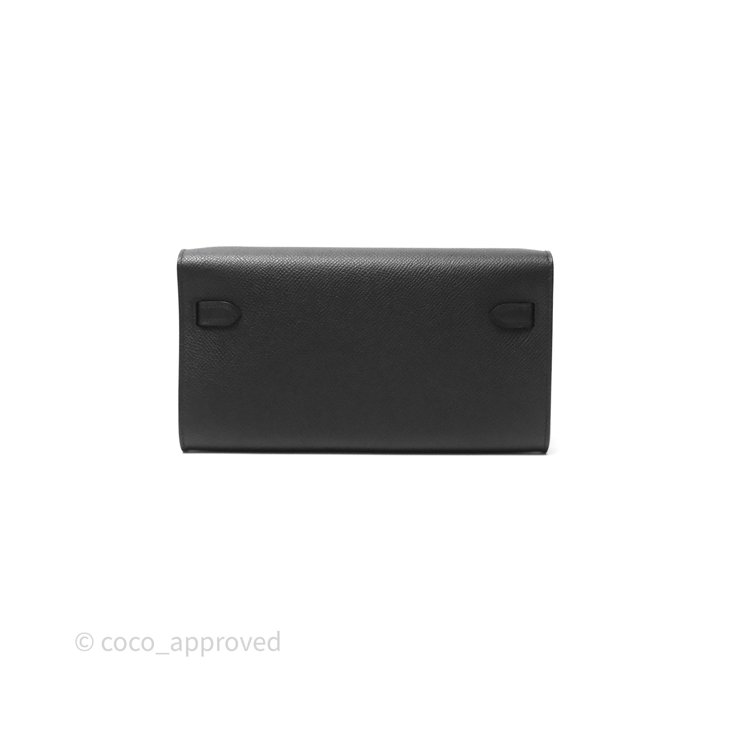 Hermès Kelly To Go Wallet Noir 89 Black Epsom Gold Hardware