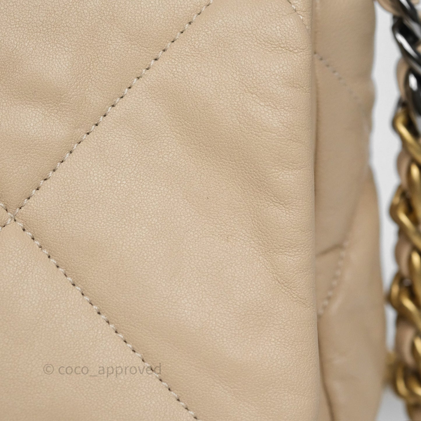 Chanel 19 Small Beige Mixed Hardware