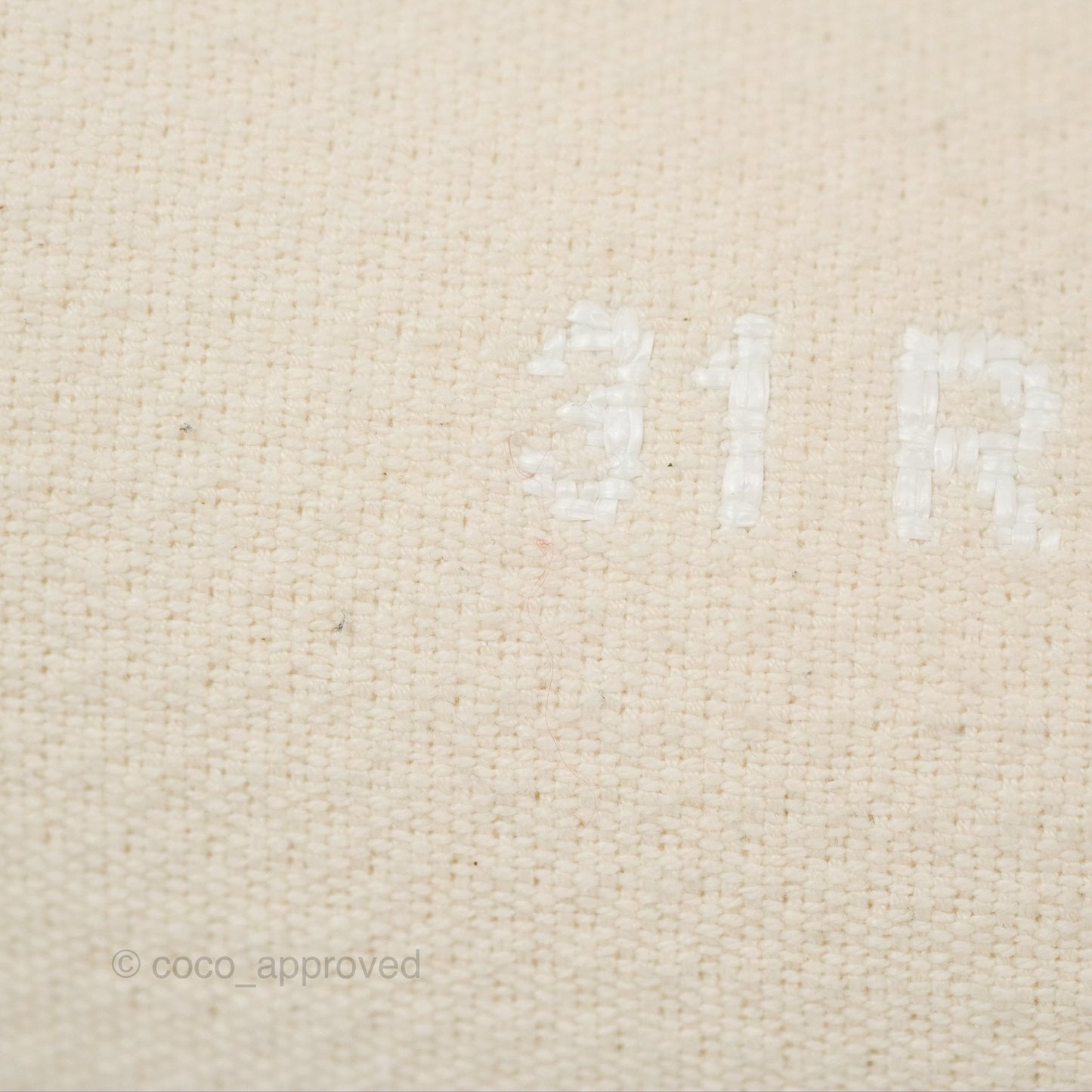 Chanel New Small Deauville Cream Ivory Canvas