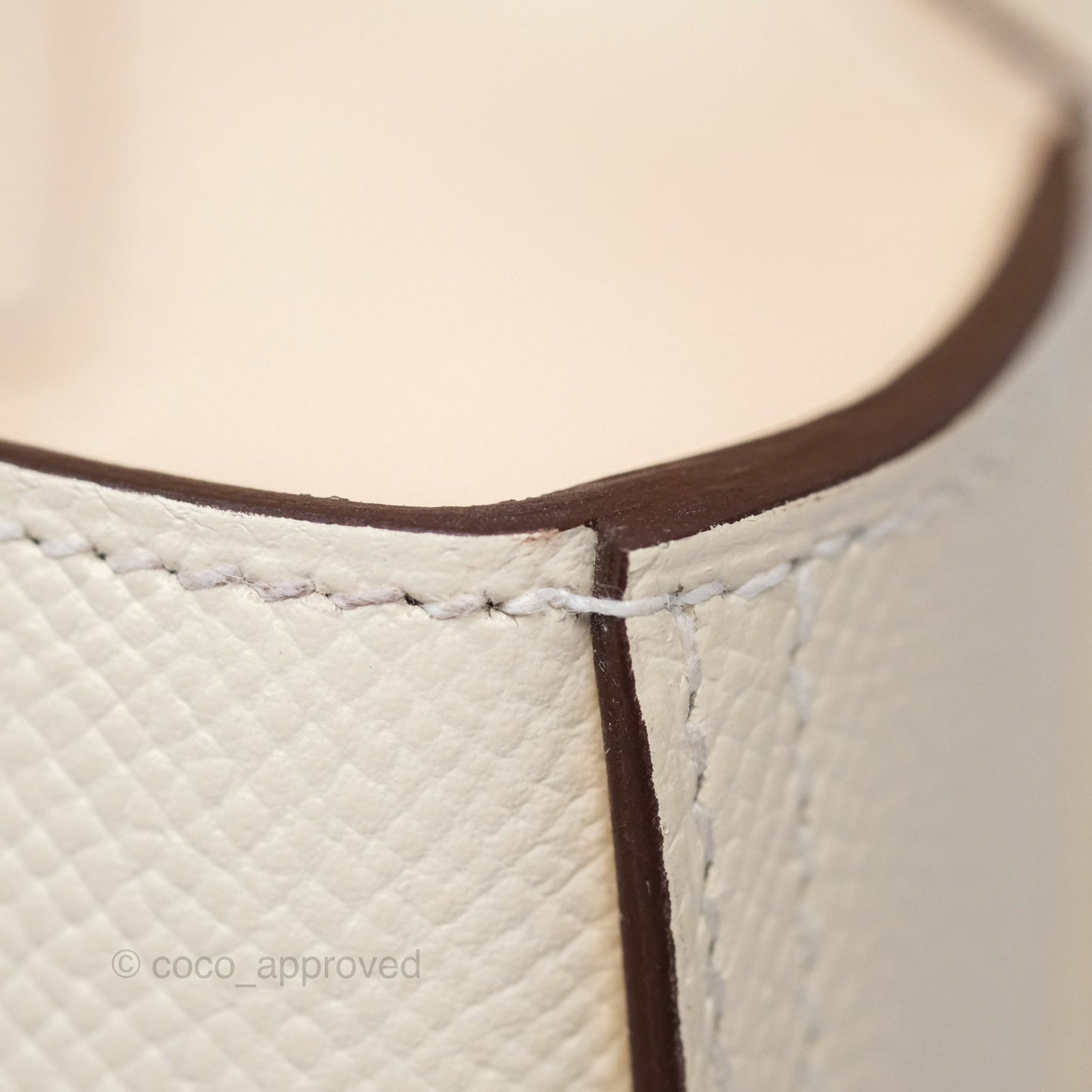 Hermès Della Cavalleria Mini Bag Nata I2 Epsom Palladium Hardware