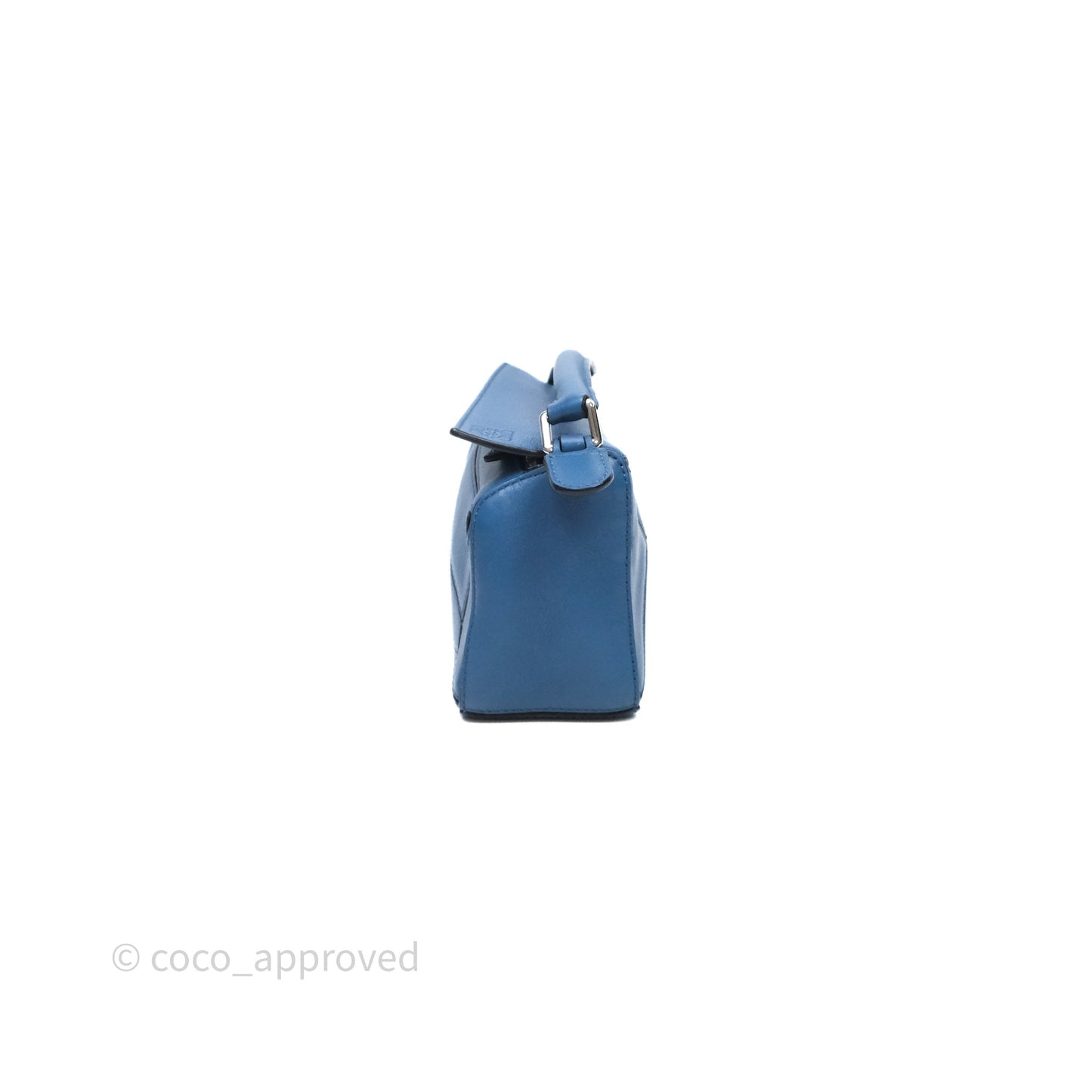 Loewe Mini Puzzle Bag Blue Calfskin