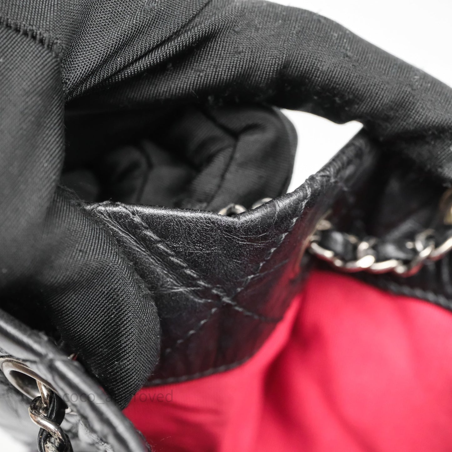 Chanel Small Gabrielle Backpack Black Aged Calfskin