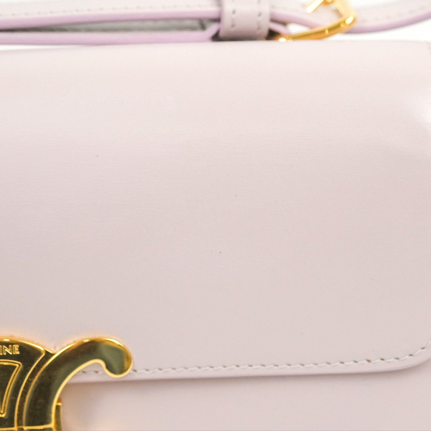 Celine Triomphe Shoulder Bag Peony Calfskin