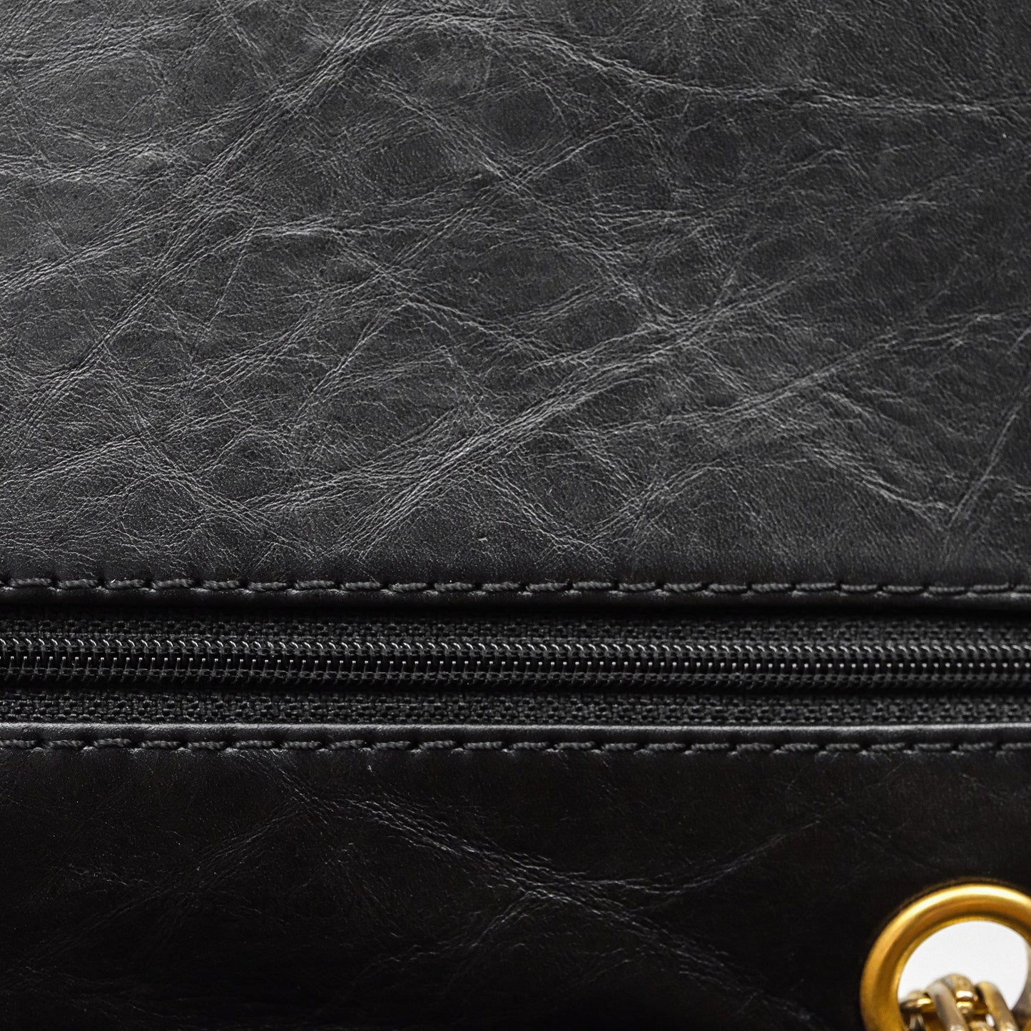 Chanel Reissue Quilted Aged Calfskin Black Gold Hardware 226