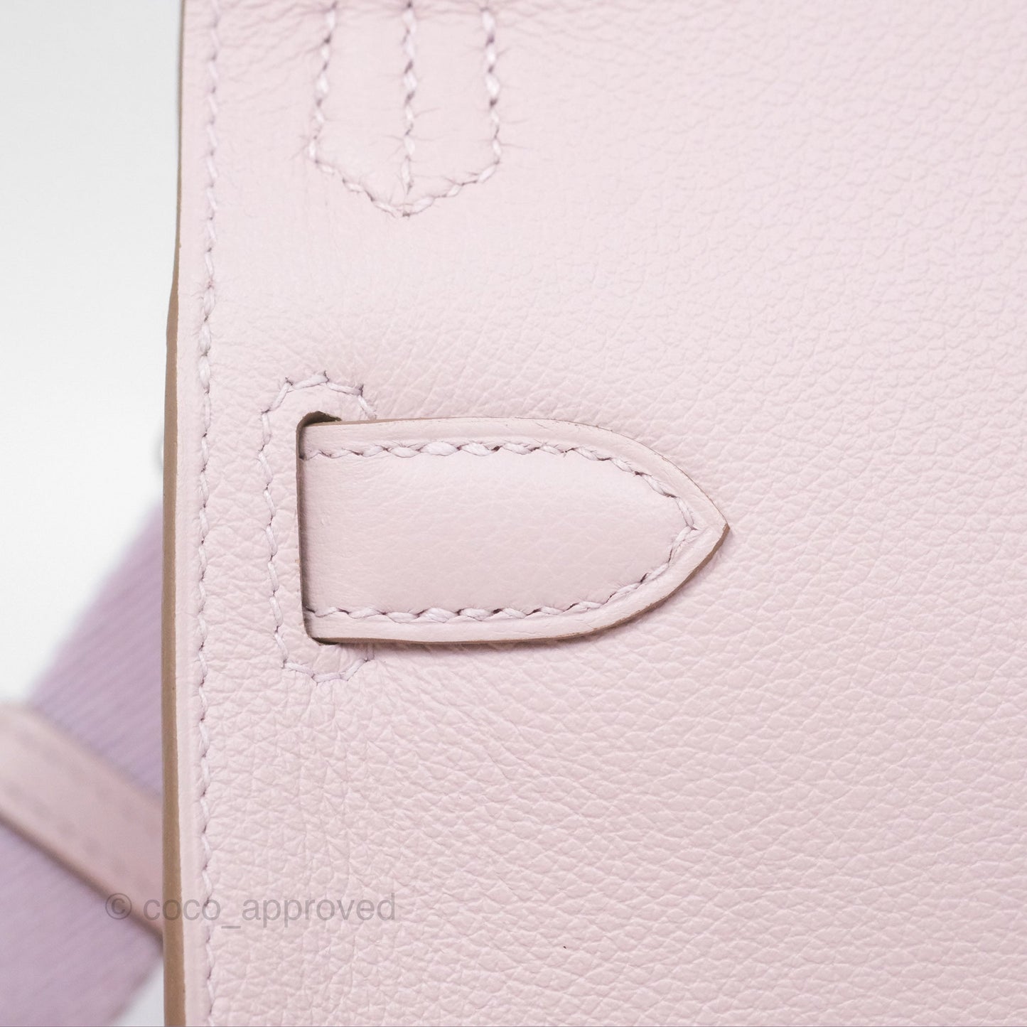 Hermès Mini Jypsiere Mauve Pale Evercolor Palladium Hardware