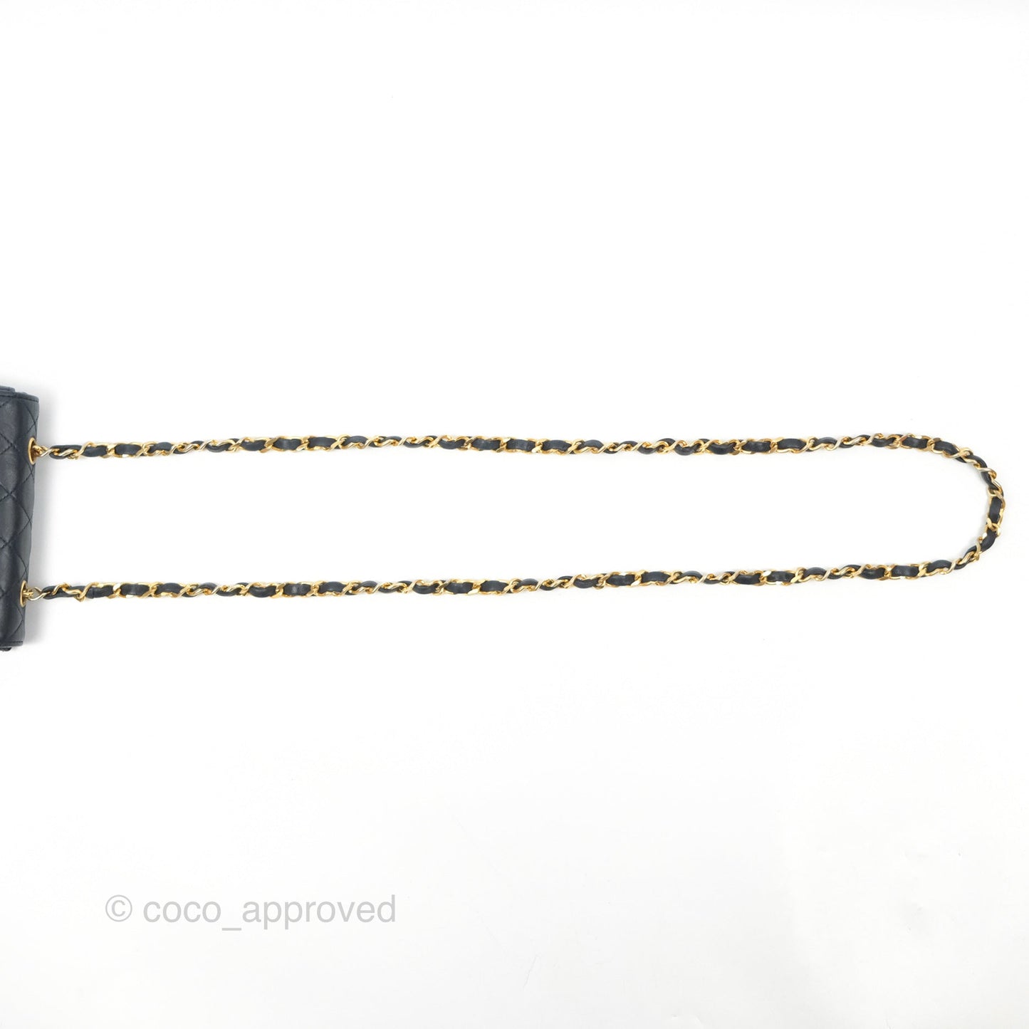 Chanel Mini Dark Navy Lambskin Flap Shoulder Bag 24K Gold Hardware