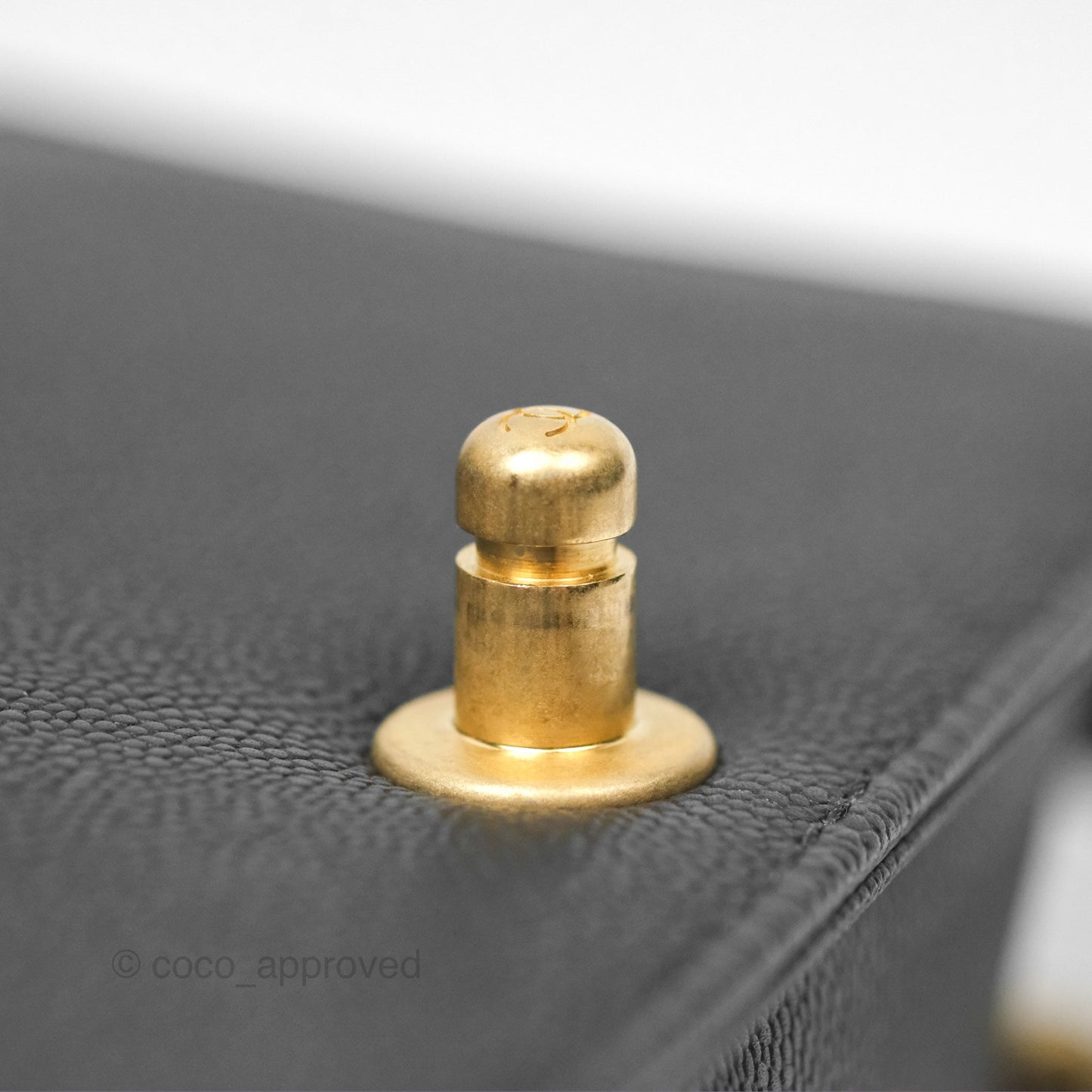 Chanel Small Chain Around Boy Quilted Black Caviar Aged Gold Hardware