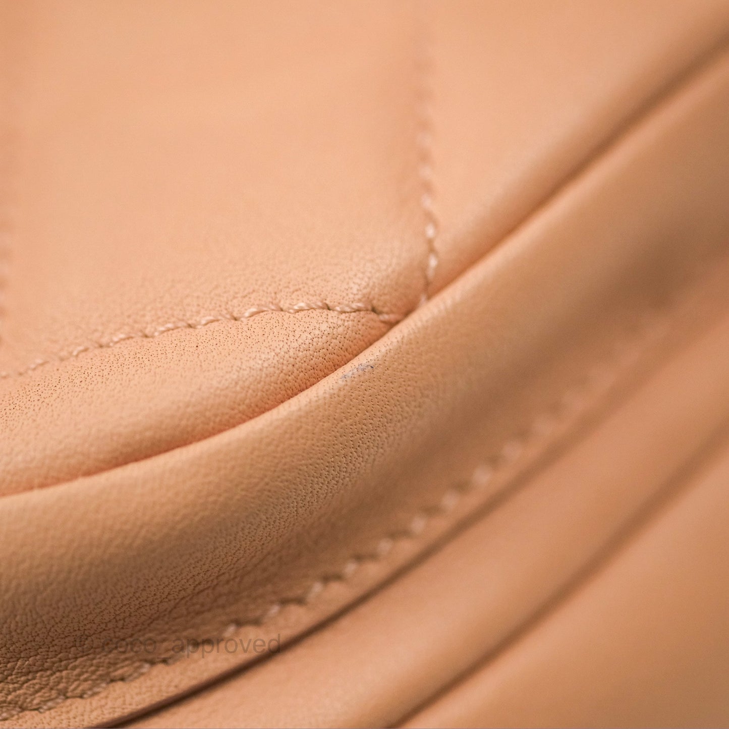 Chanel Messenger Bag Beige Pink Calfskin Aged Gold Hardware