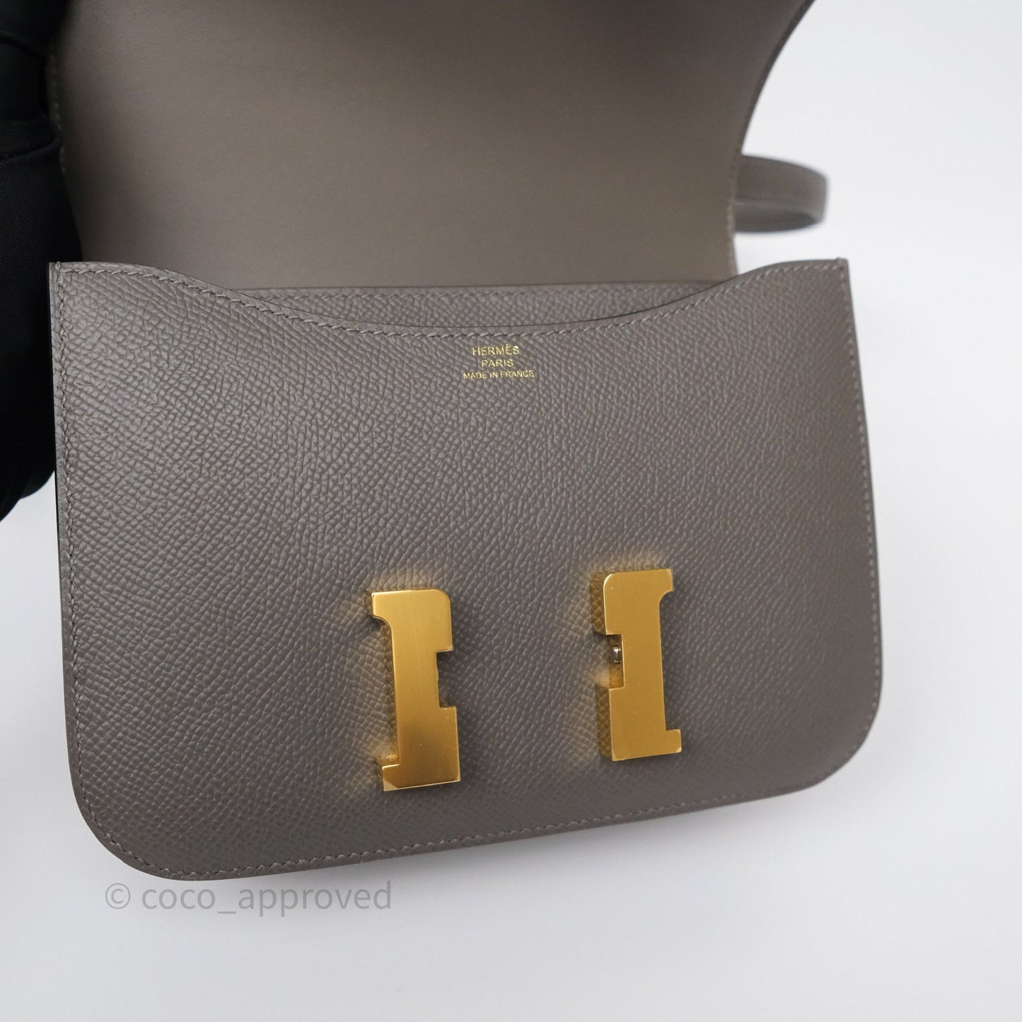 Hermès Constance III Mini Veau Epsom 0L Gris Meyer Gold Hardware