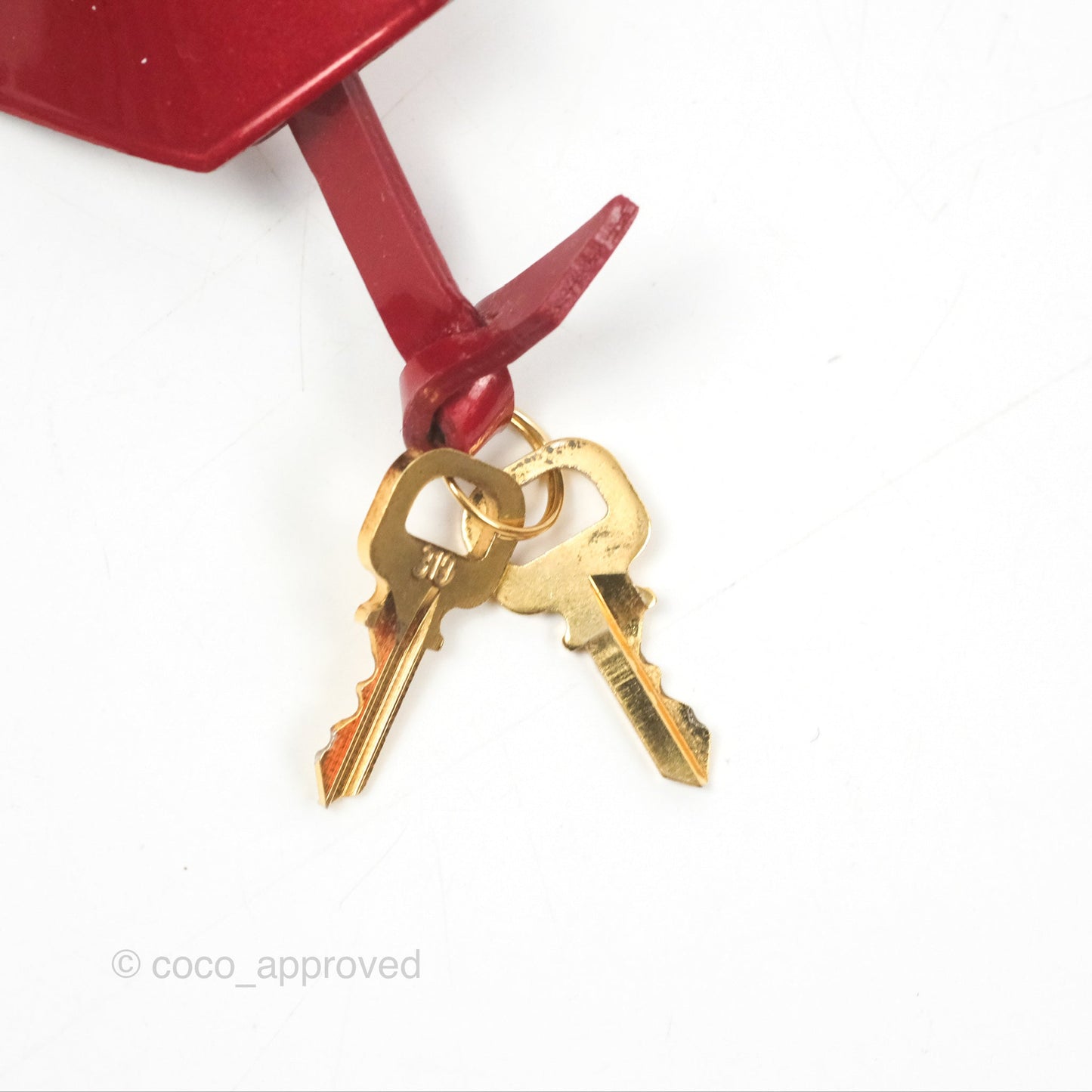 Louis Vuitton Alma BB Red Patent Gold Hardware