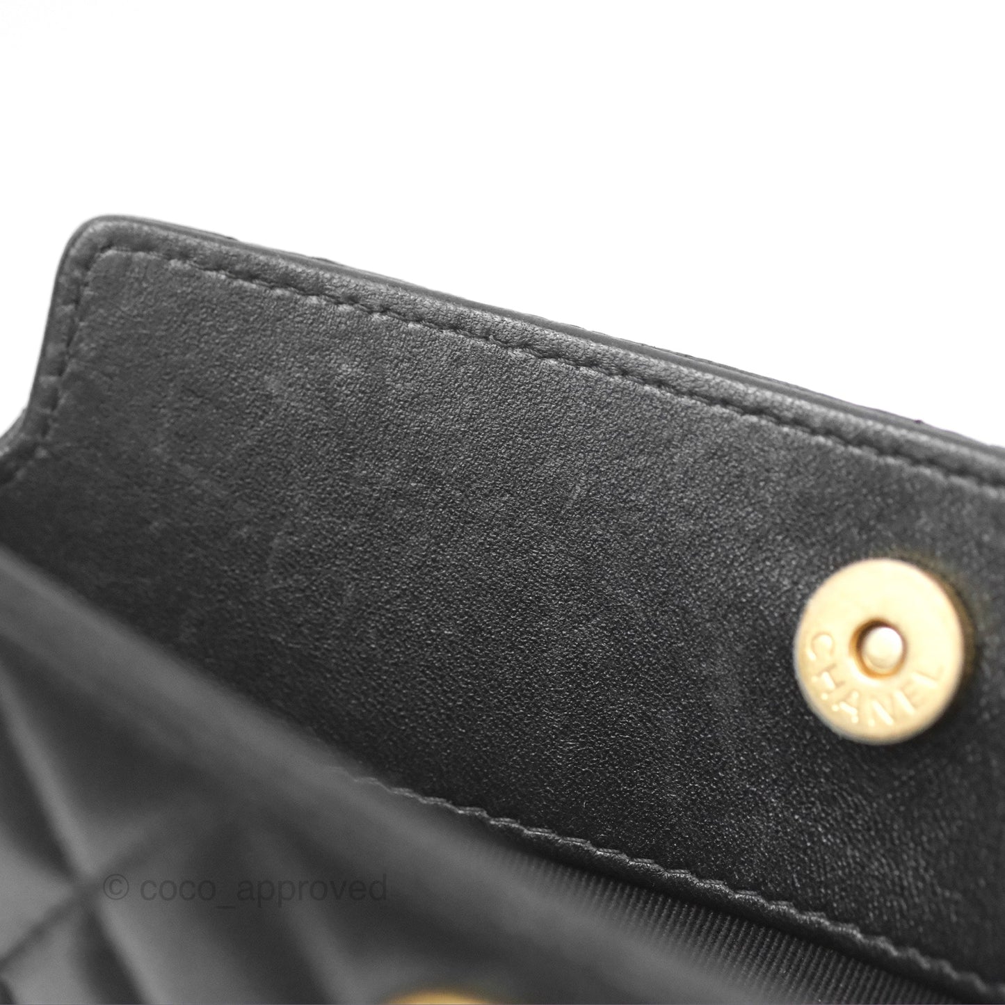 Chanel Clutch With Chain Black Lambskin Gold Hardware 23A