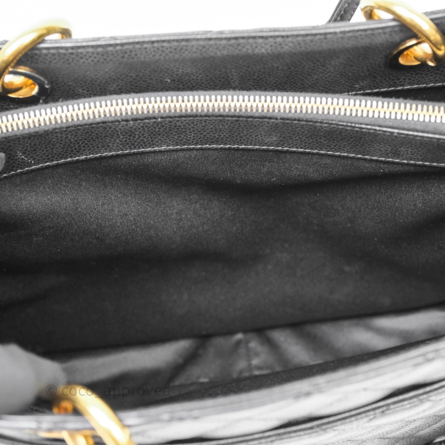 Chanel GST Black Caviar Gold Hardware