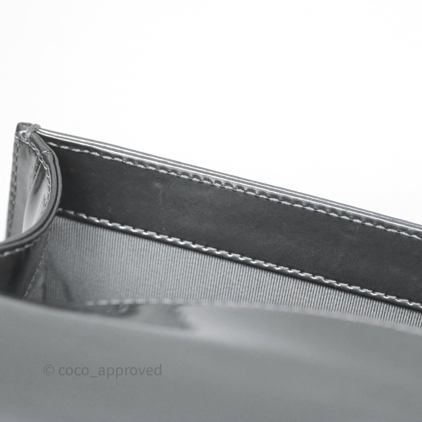 Chanel Medium Boy Metallic Dark Grey Iridescent Glazed Calfskin Ruthenium Hardware