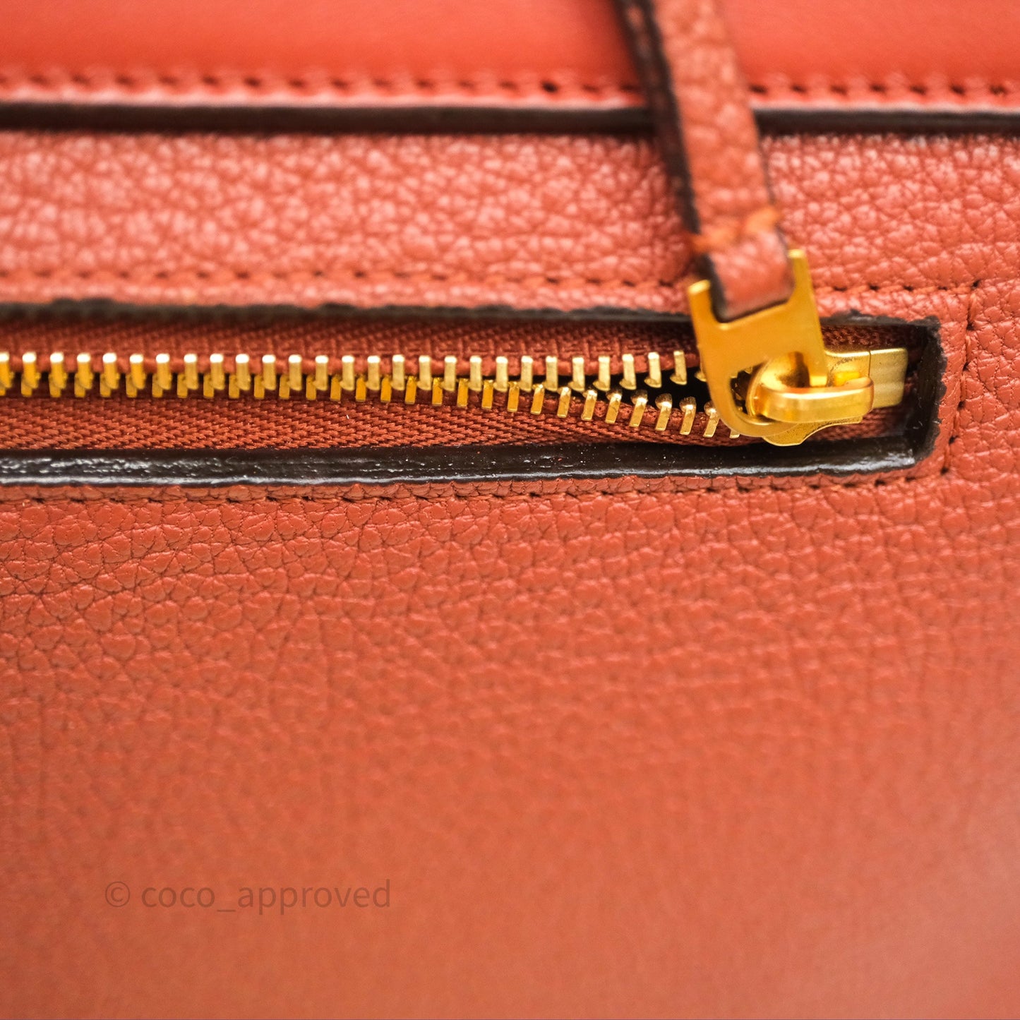 Celine Mini Belt Bag Brick Red Grained Goatskin Gold Hardware