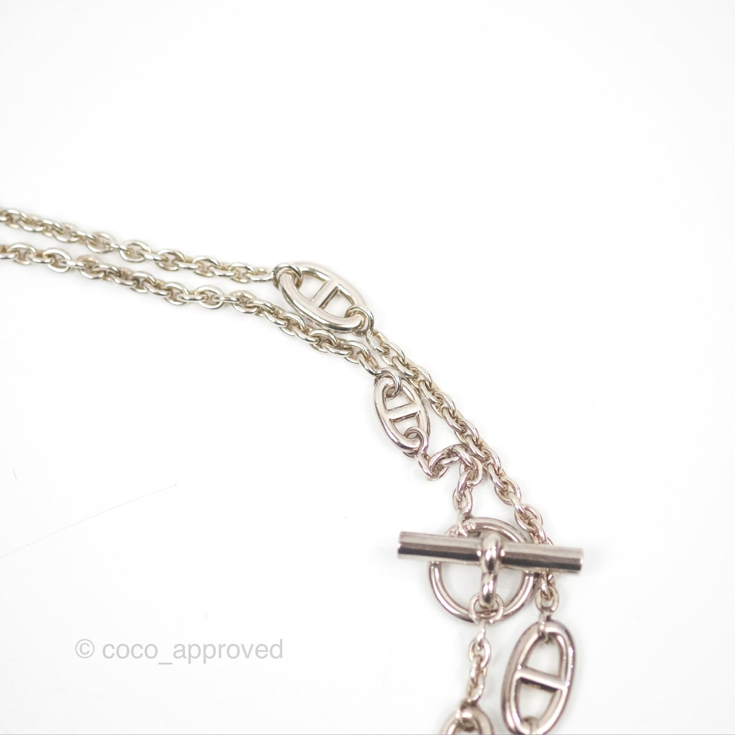 Hermès Farandole Long Necklace Palladium Hardware