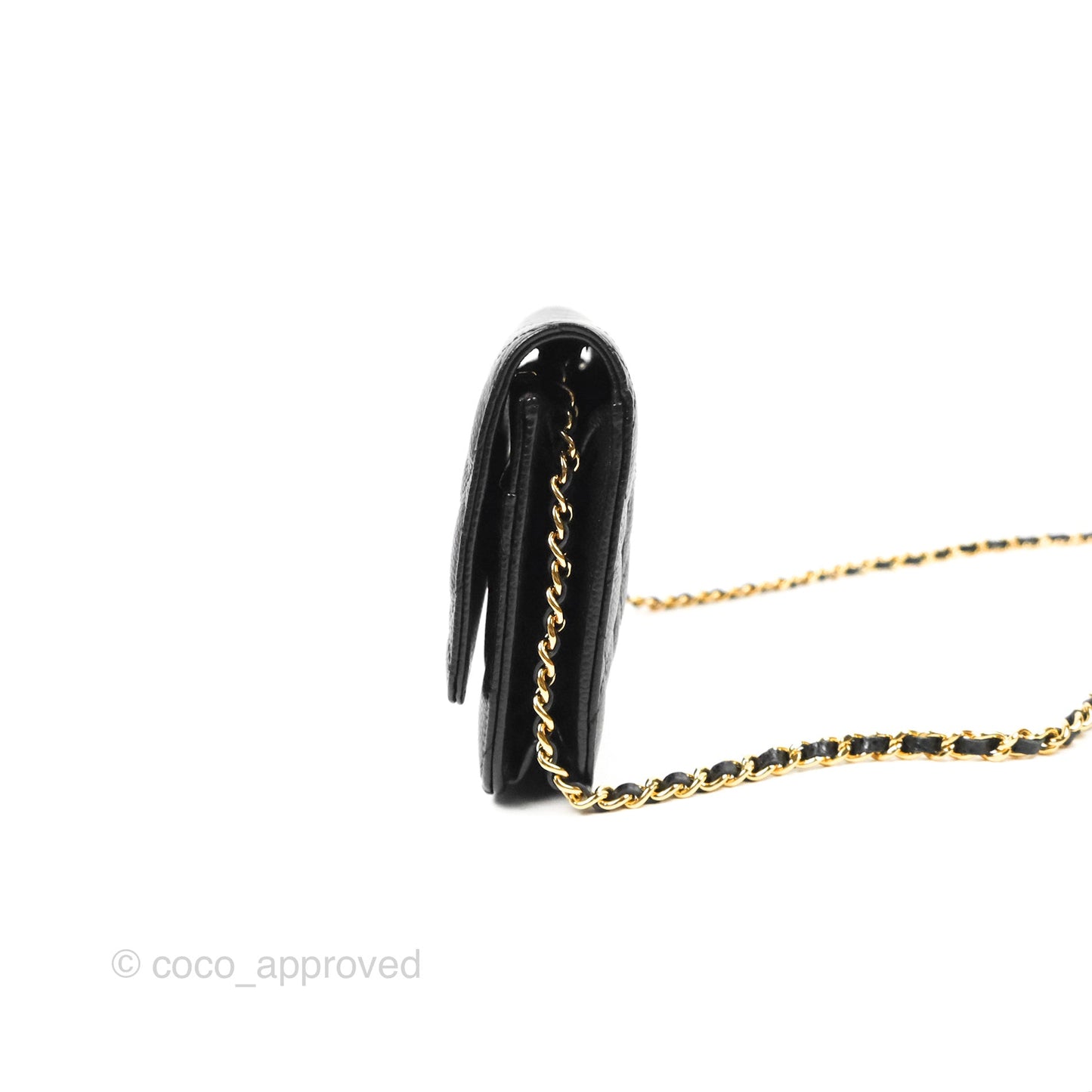 Chanel Classic Quilted WOC Black Caviar Gold Hardware