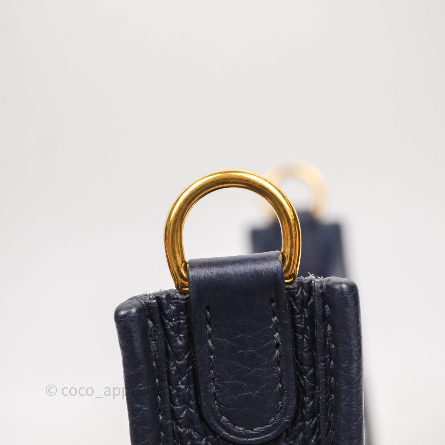 Hermès Mini Evelyne 16 Bleu Nuit 2Z Clemence Gold Hardware