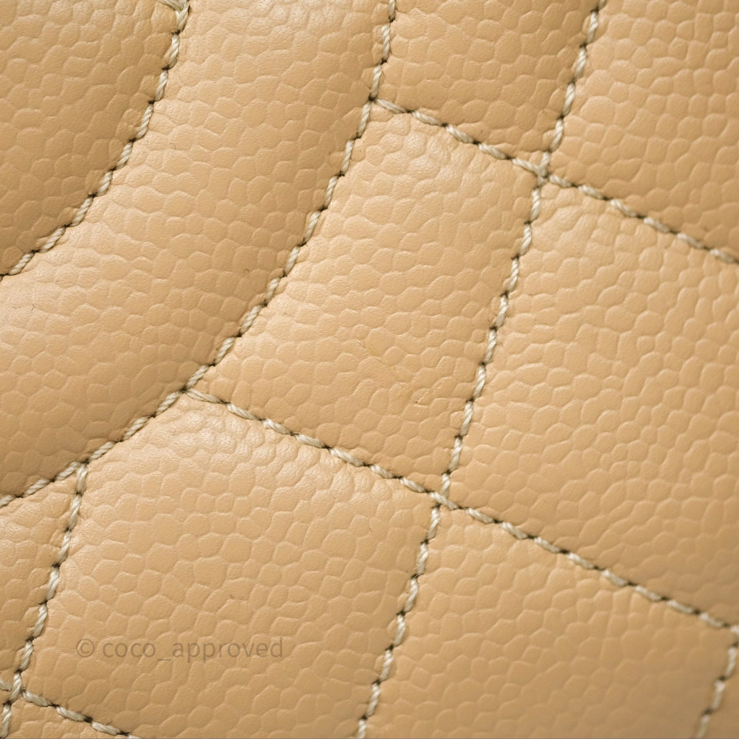 Chanel GST Beige Caviar Gold Hardware
