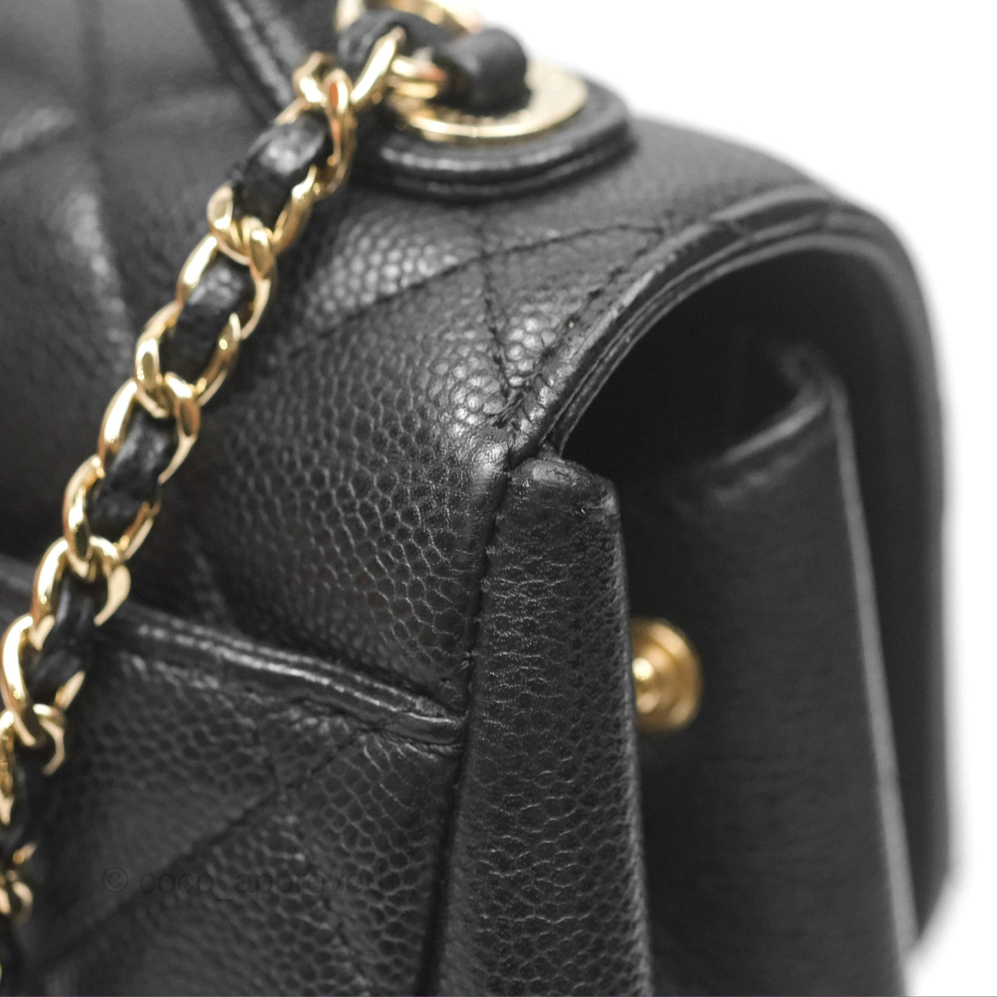 Chanel Quilted Small Business Affinity Flap Black Caviar Gold Hardware