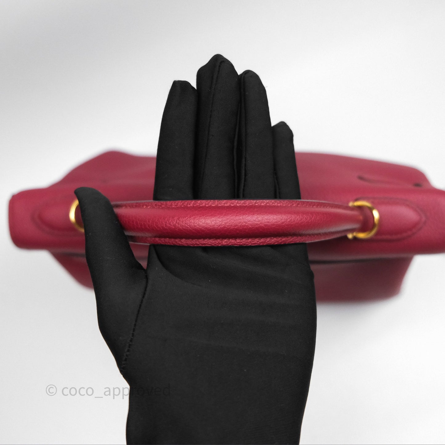 Hermès Kelly 32 Retourne Rouge Grenat K1 Togo Gold Hardware