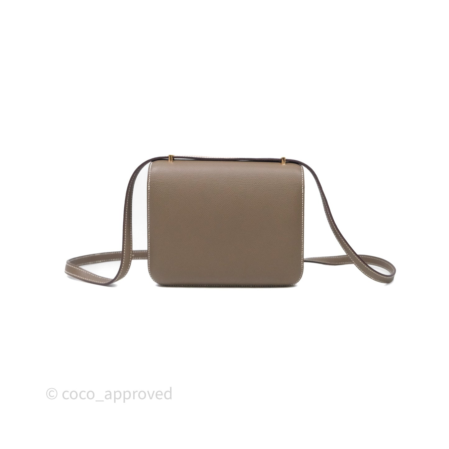 Hermès Constance Mini 18cm Etoupe Epsom Gold Hardware