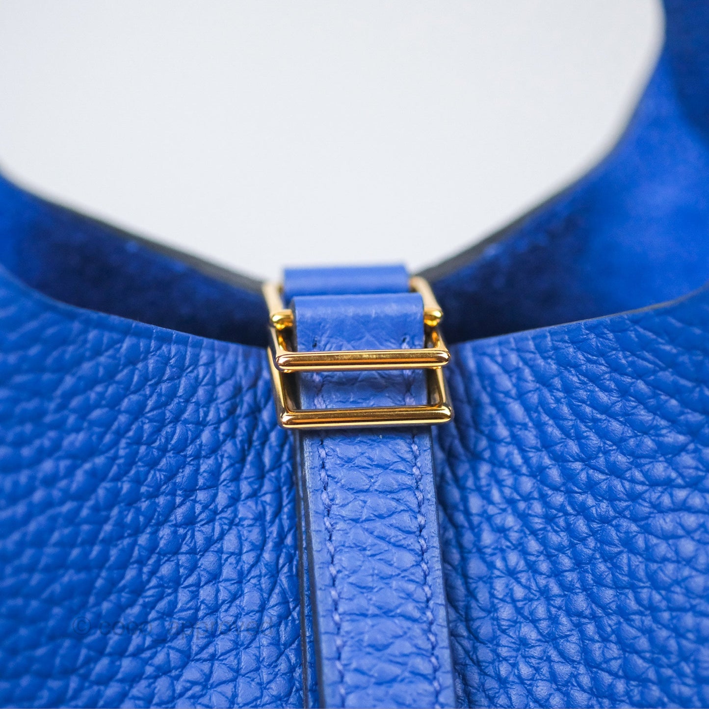 Hermès Picotin 18 Bleu Royal Clemence Gold Hardware