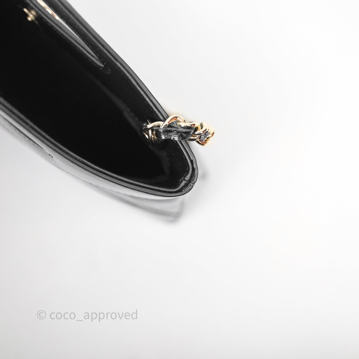 Chanel Nano 31 Black Shiny Calfskin Gold Hardware