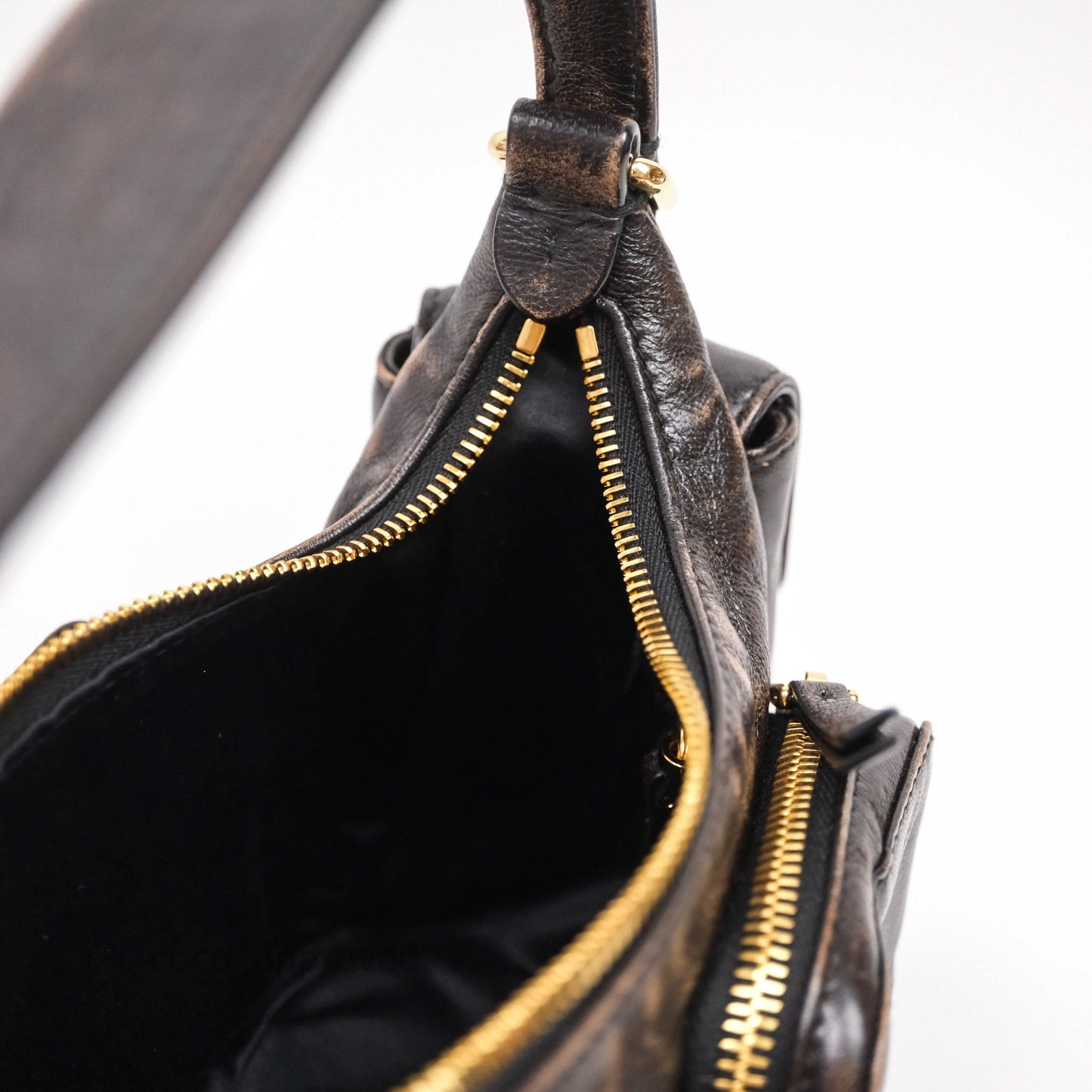 Miumiu Nappa leather Pocket bag Coffee