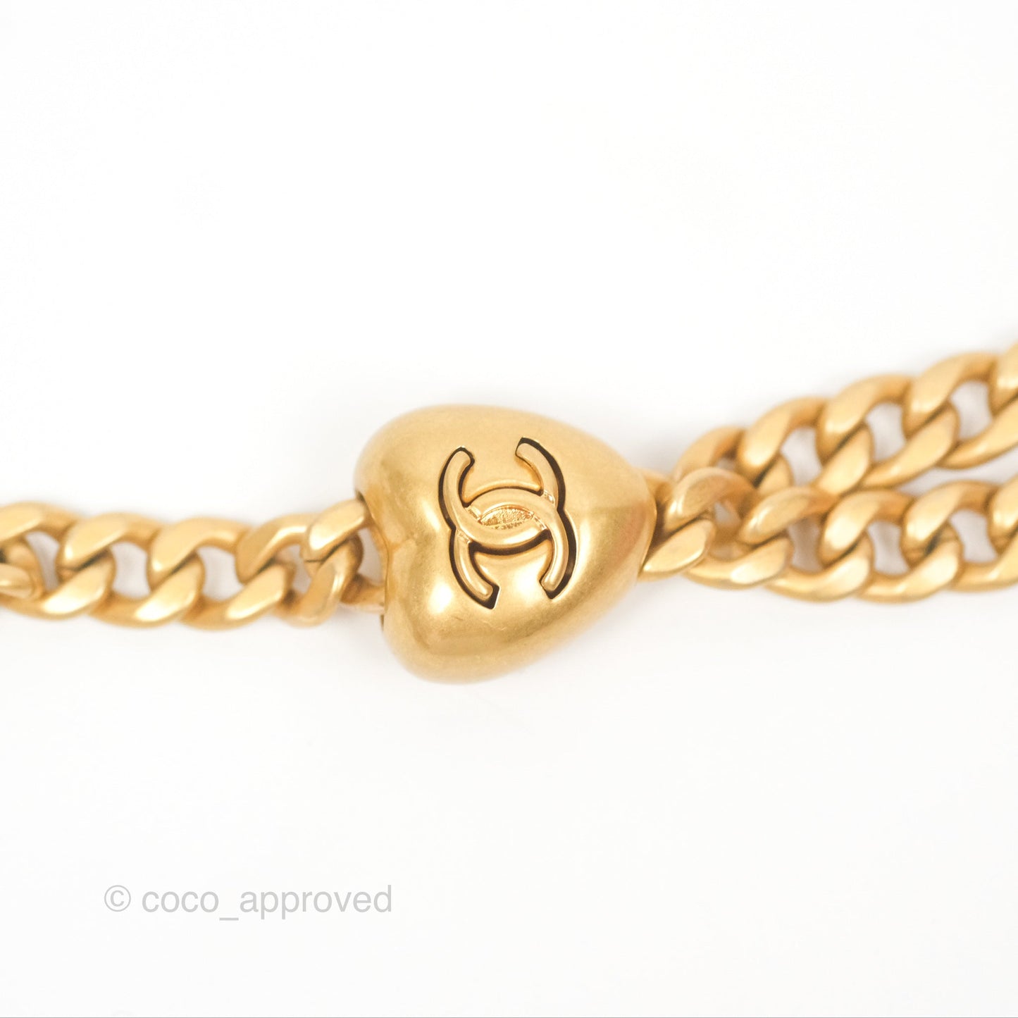 Chanel Vanity with Heart Adjustable Chain Pink Caviar Aged Gold Hardware