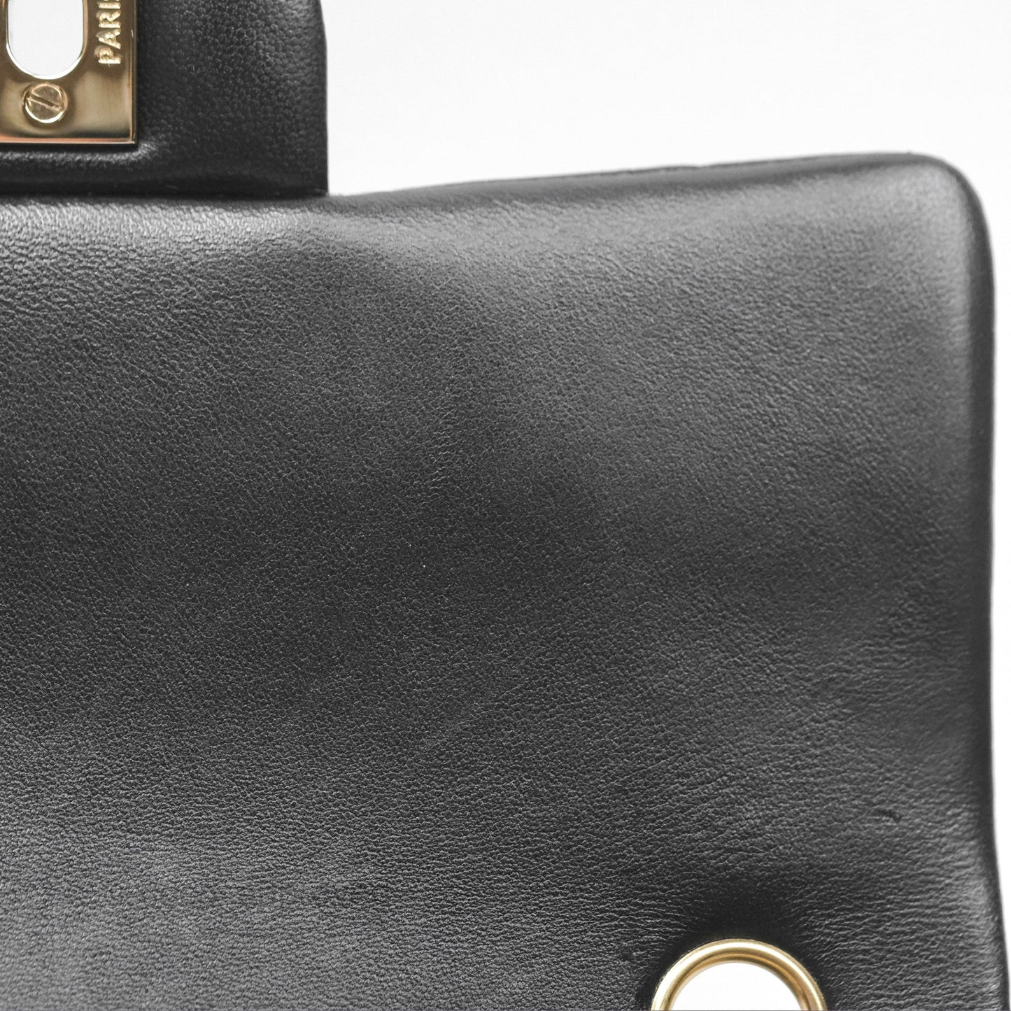 Chanel Mini Rectangular Flap Quilted Black Lambskin Gold Hardware
