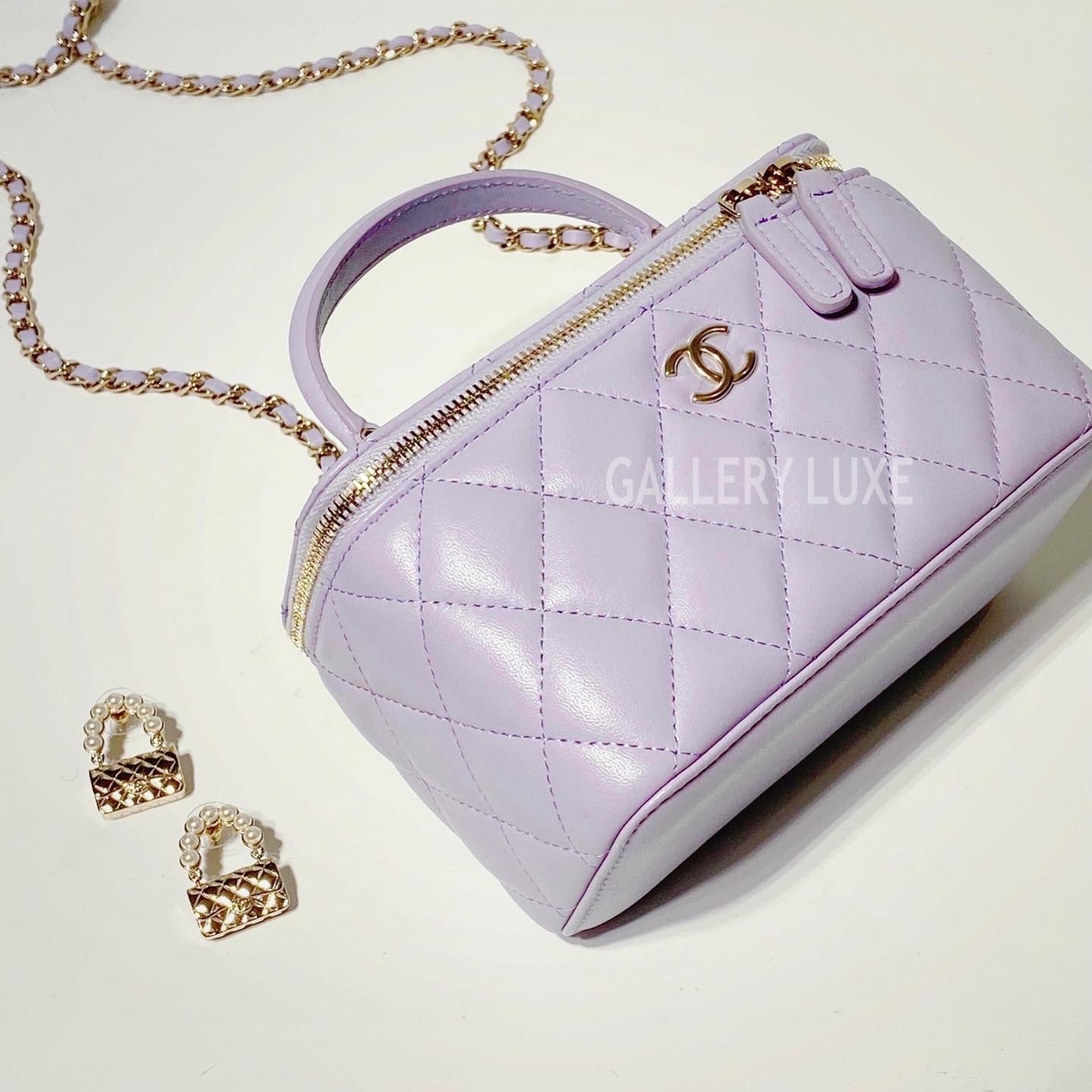 No.3372-Chanel Timeless Classic Handle Vanity With Chain (Brand New / 全新)