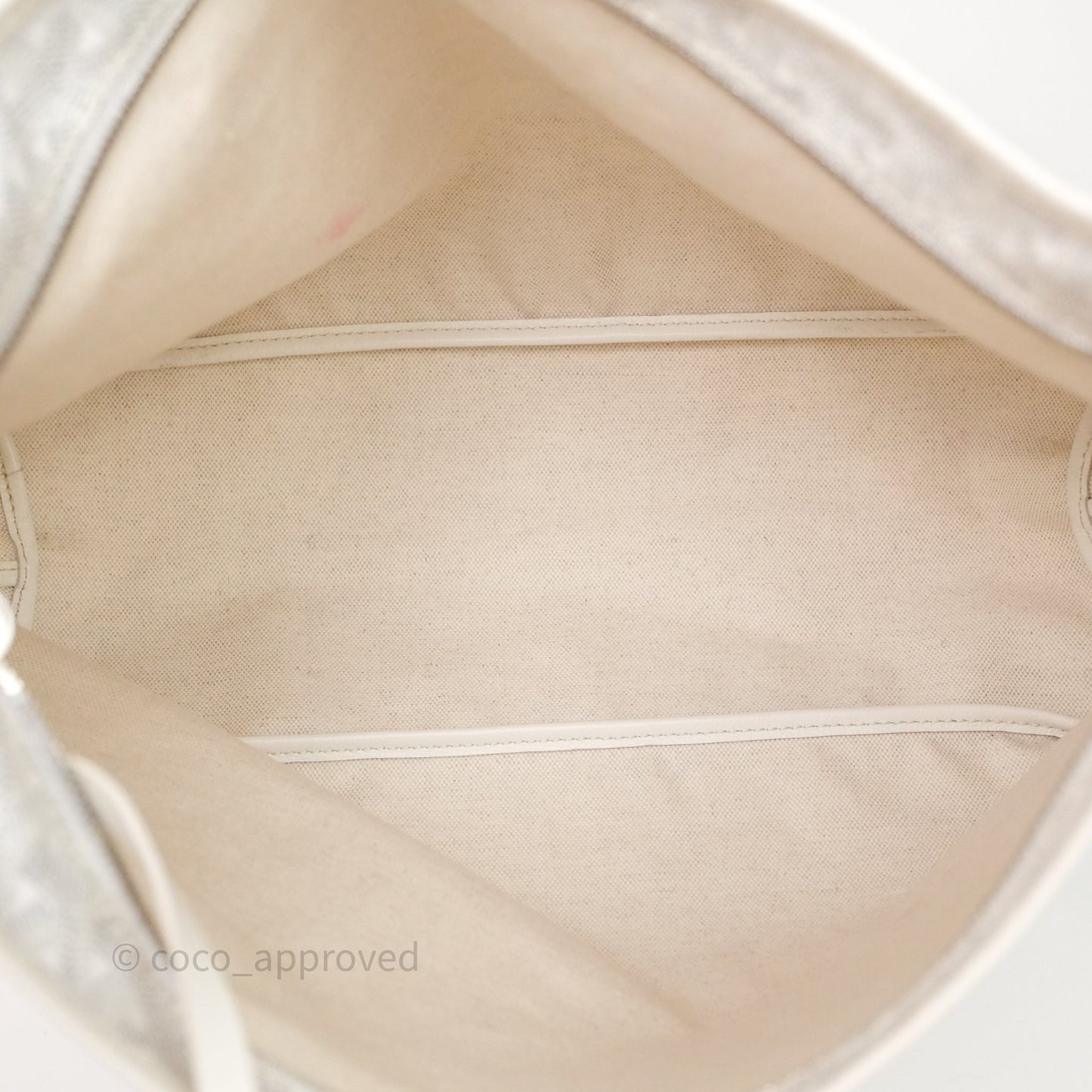 Goyard Bohème Hobo Bag PM White Goyardine Canvas