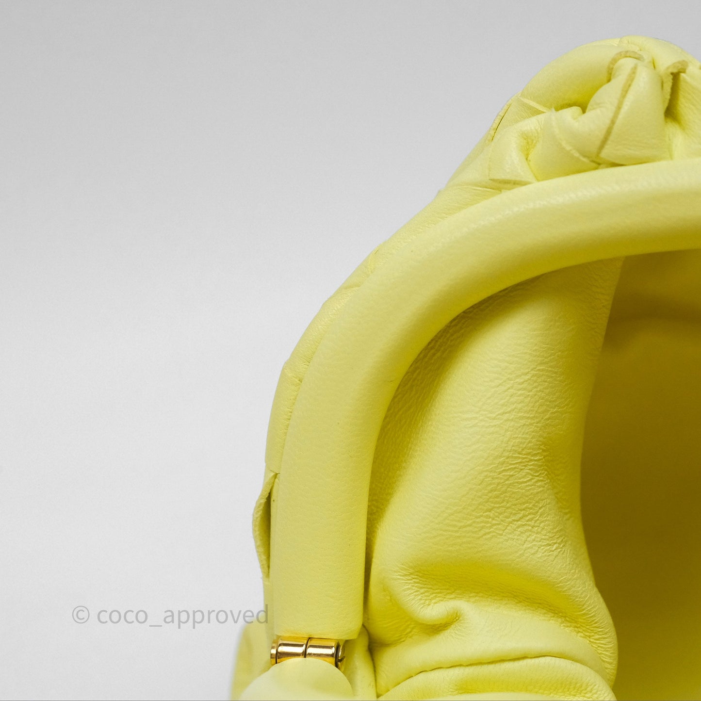 Bottega Veneta Nappa Intrecciato The Mini Pouch Yellow