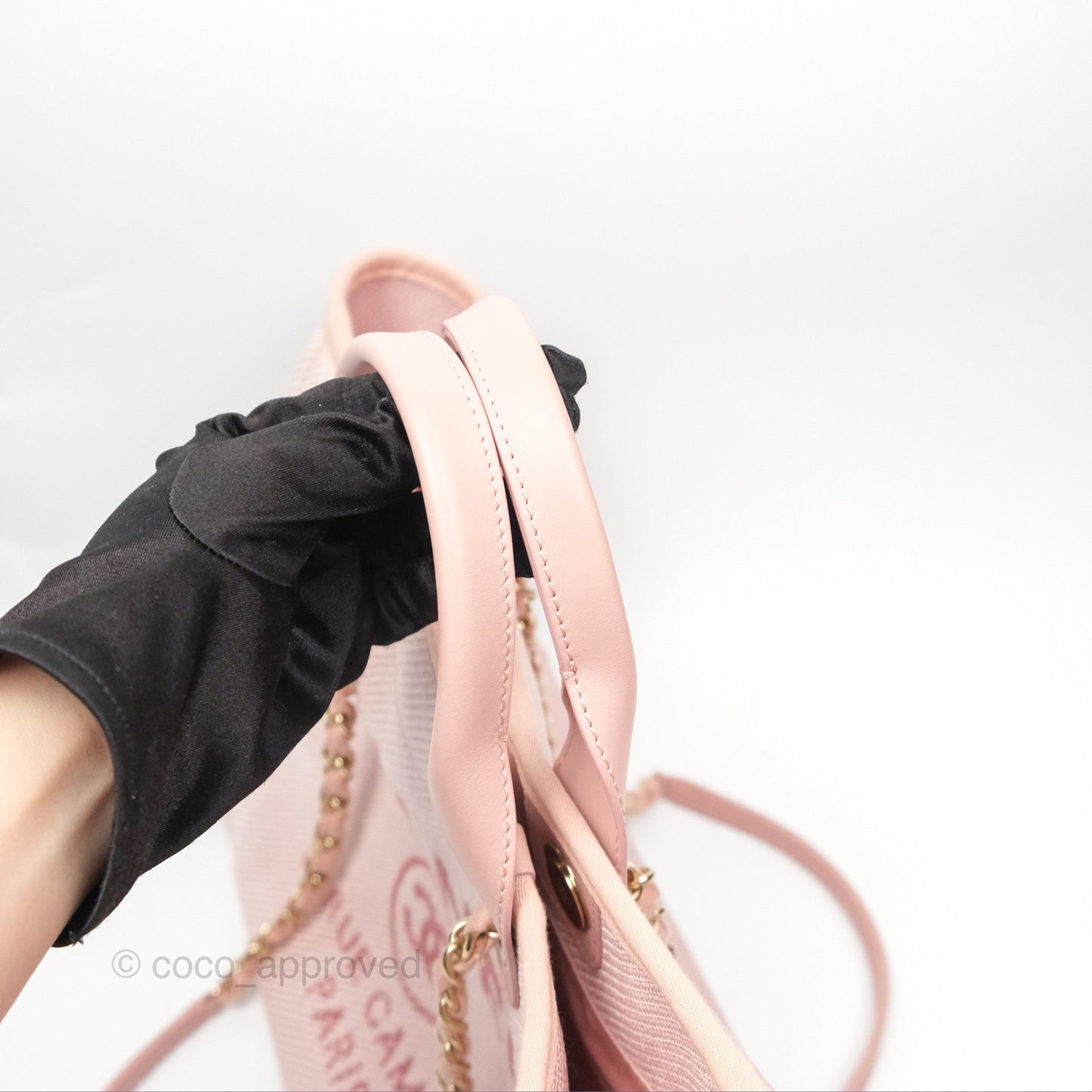 Chanel Large Deauville Pink Canvas 20A