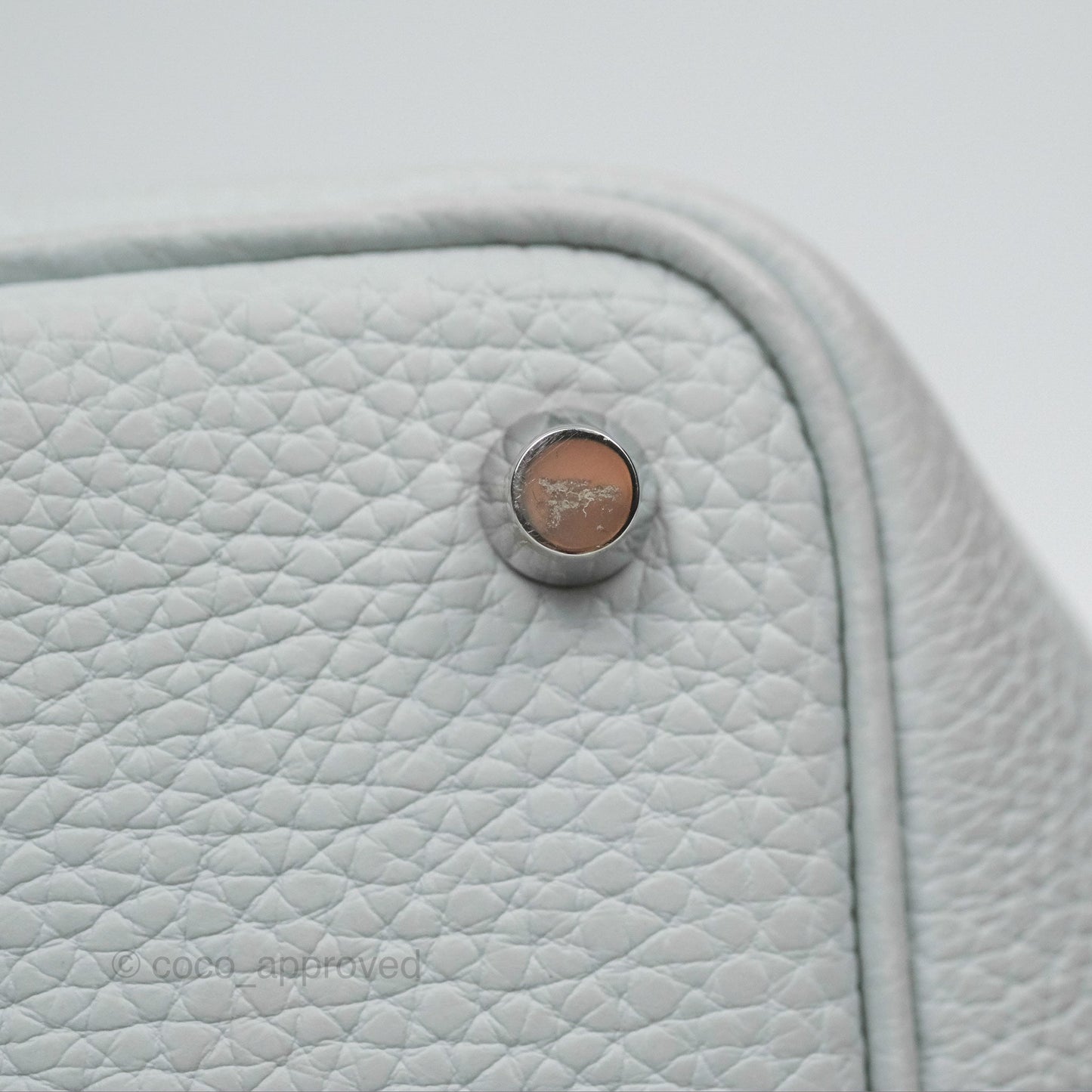 Hermès Picotin Lock 18 Bleu Pale Taurillon Clemence Palladium Hardware