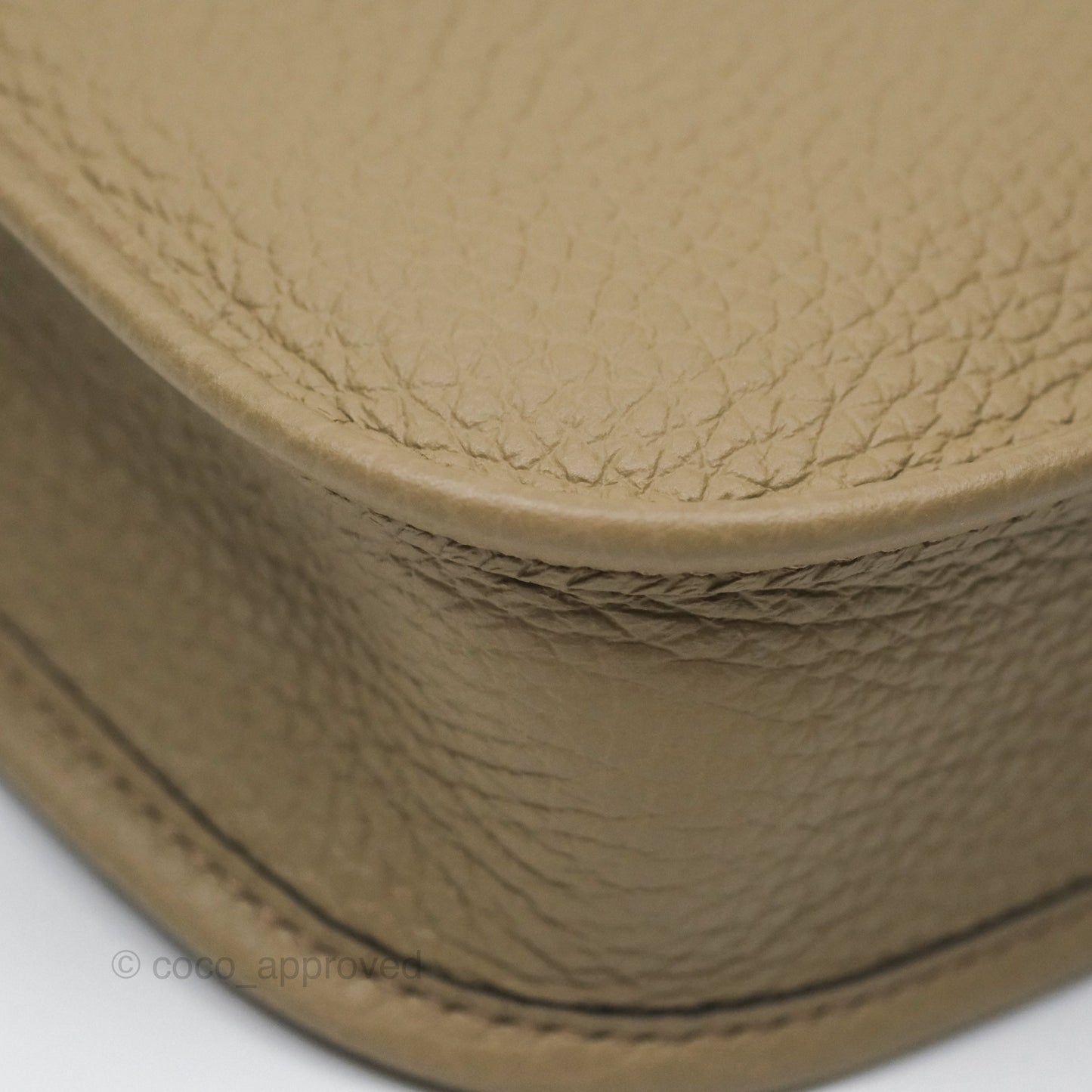 Hermès Mini Evelyne 16 Beige Marfa 8Q Clemence Gold Hardware