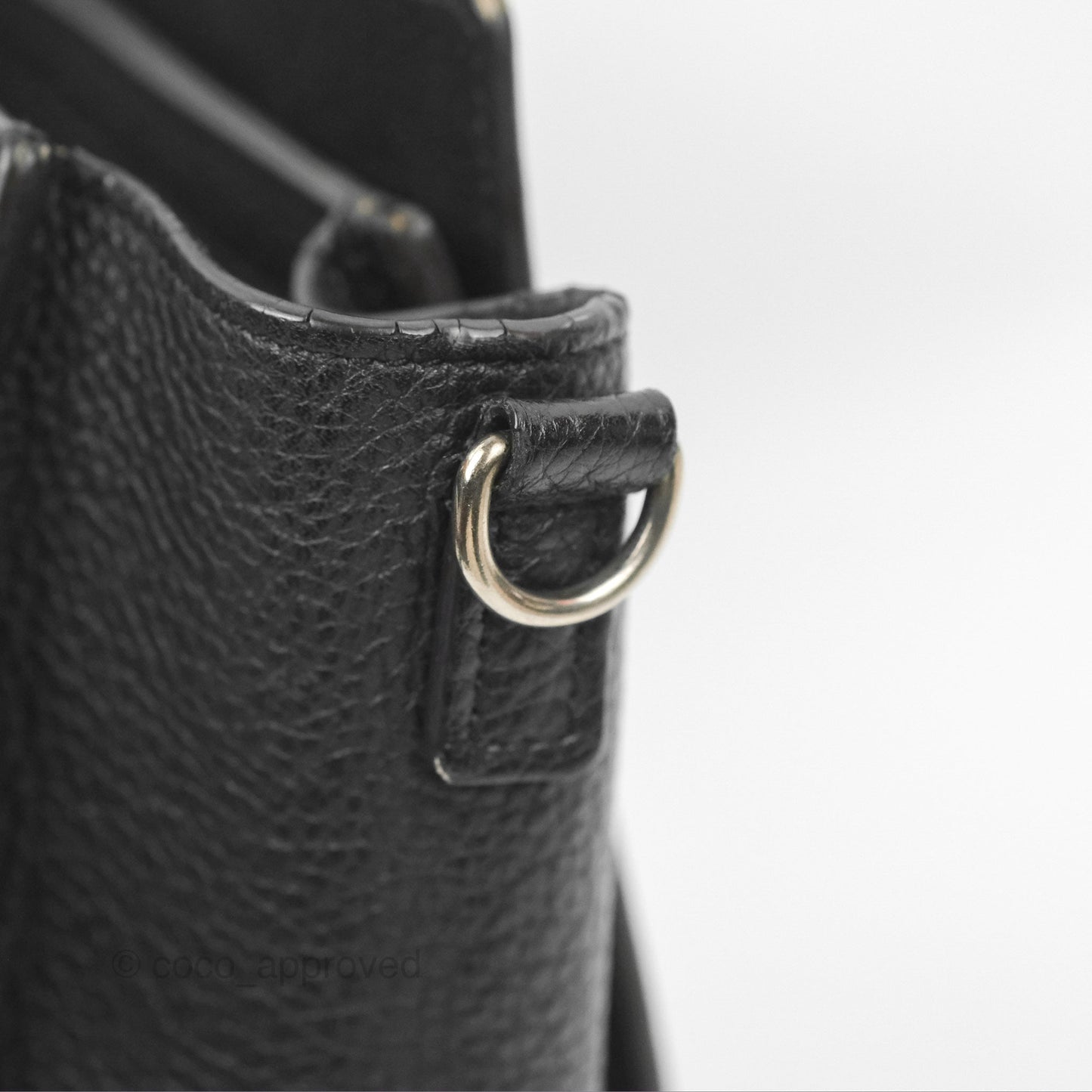 Celine Nano Luggage Bag Black Drummed Calfskin