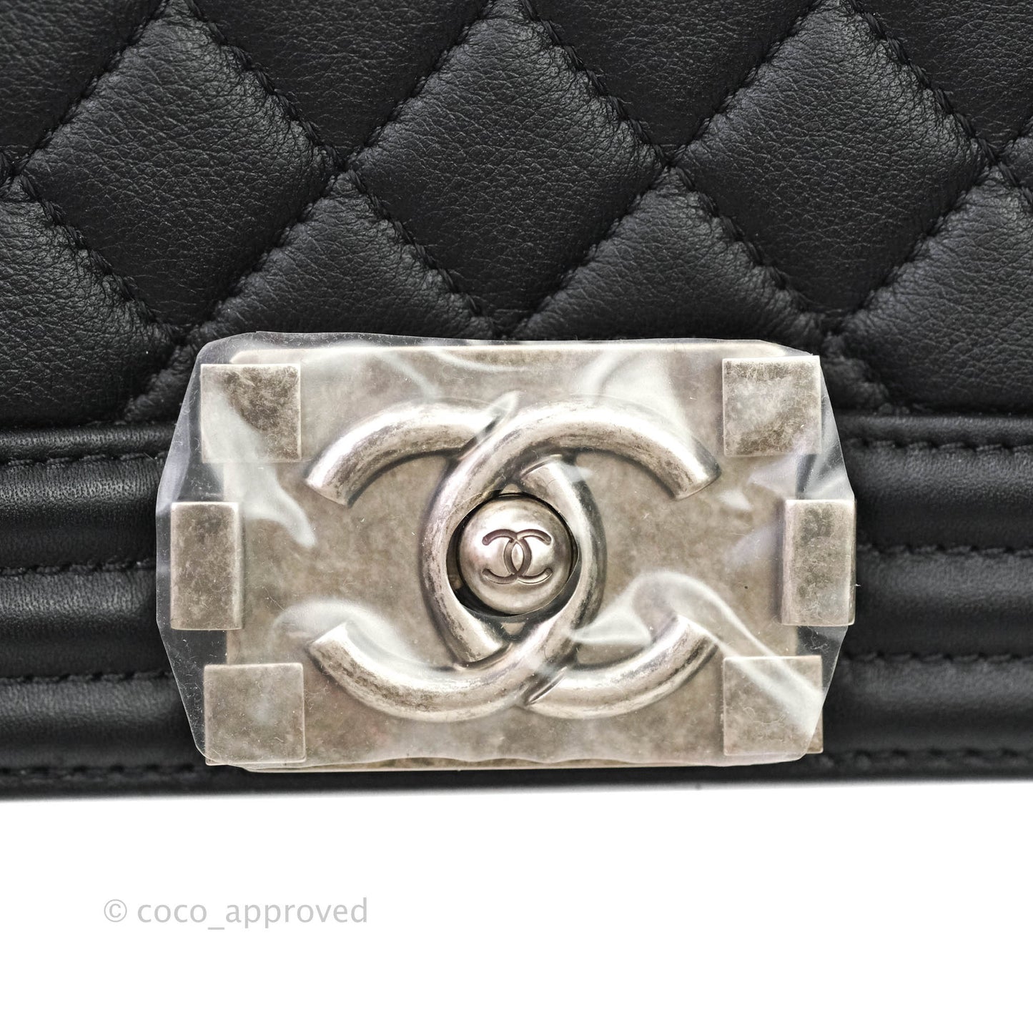 Chanel Quilted Medium Calfskin Boy Flap Ruthenium Hardware