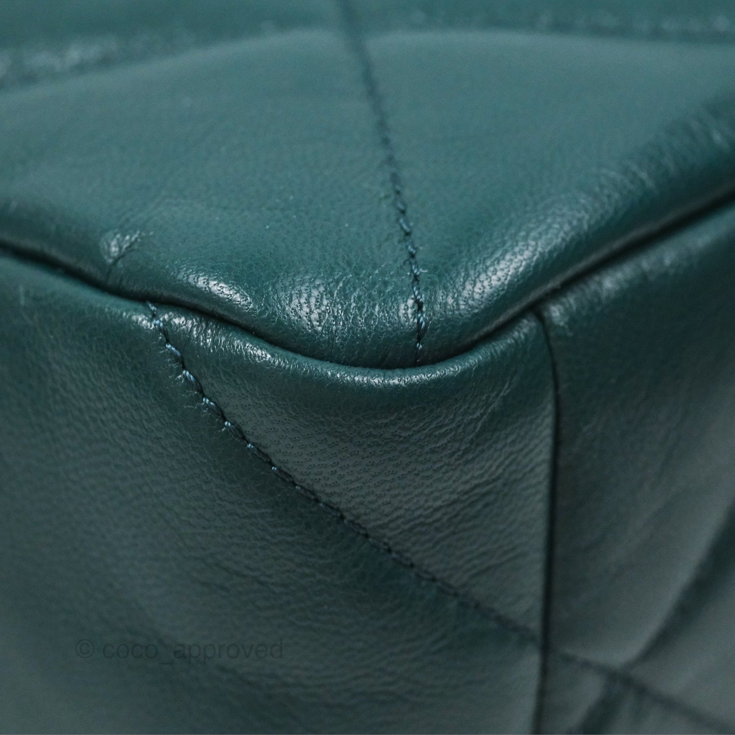 Chanel 19 Medium Green Goatskin Mixed Hardware